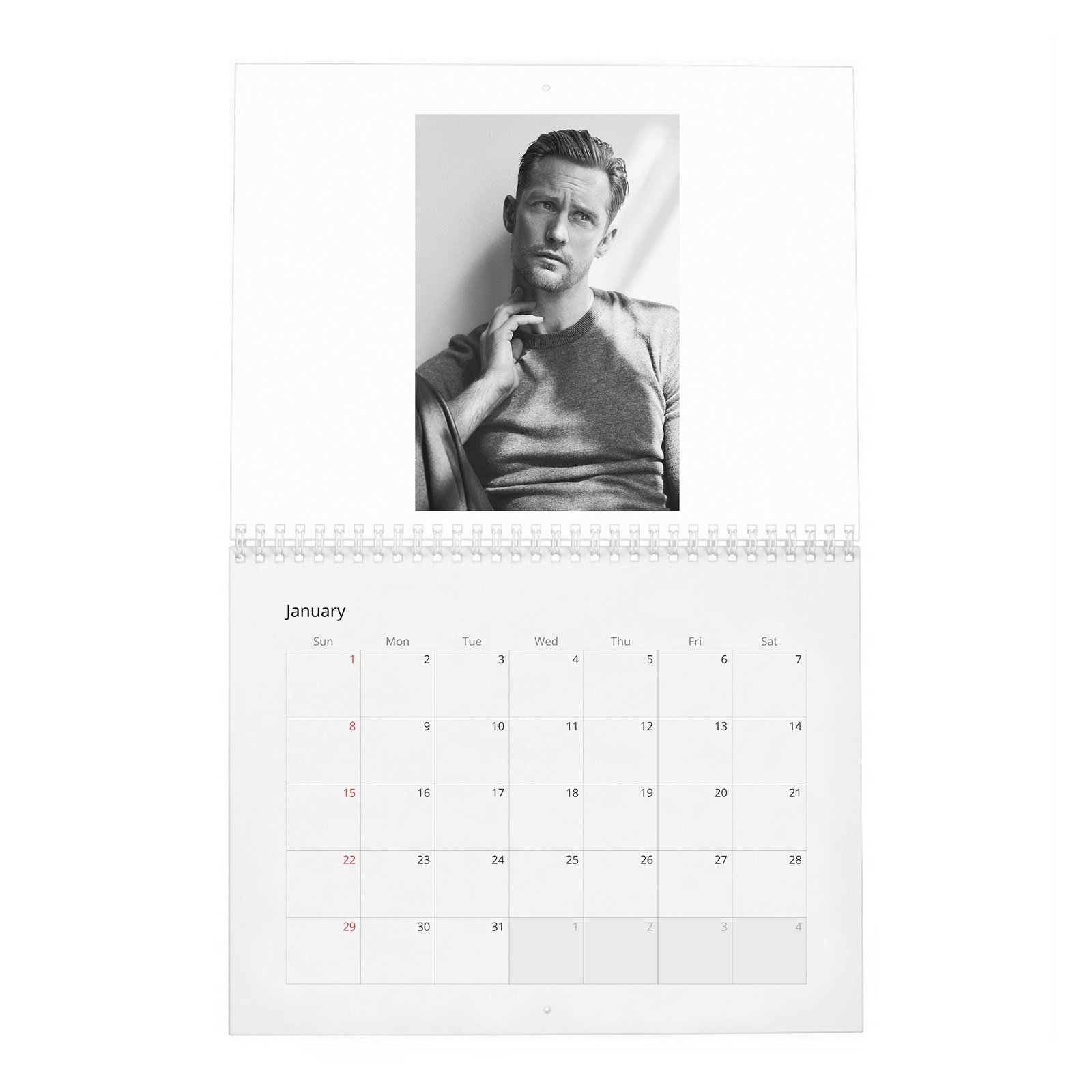 01 Alexander Skarsgard - Scenes 2027 Wall Calendar