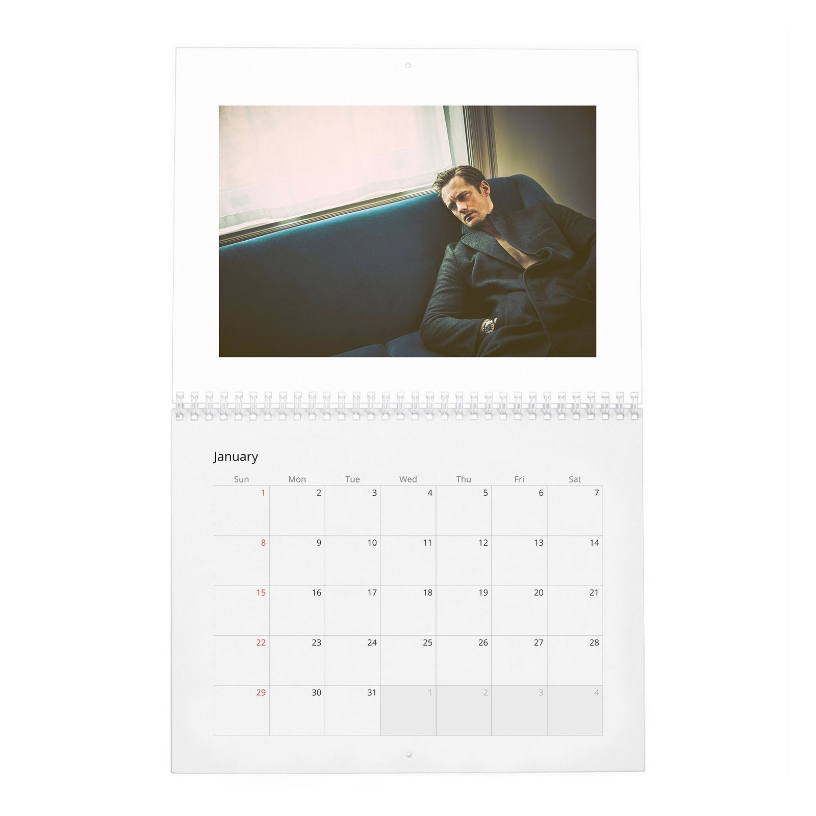 Alexander Skarsgard - Top Swede 2027 Wall Calendar