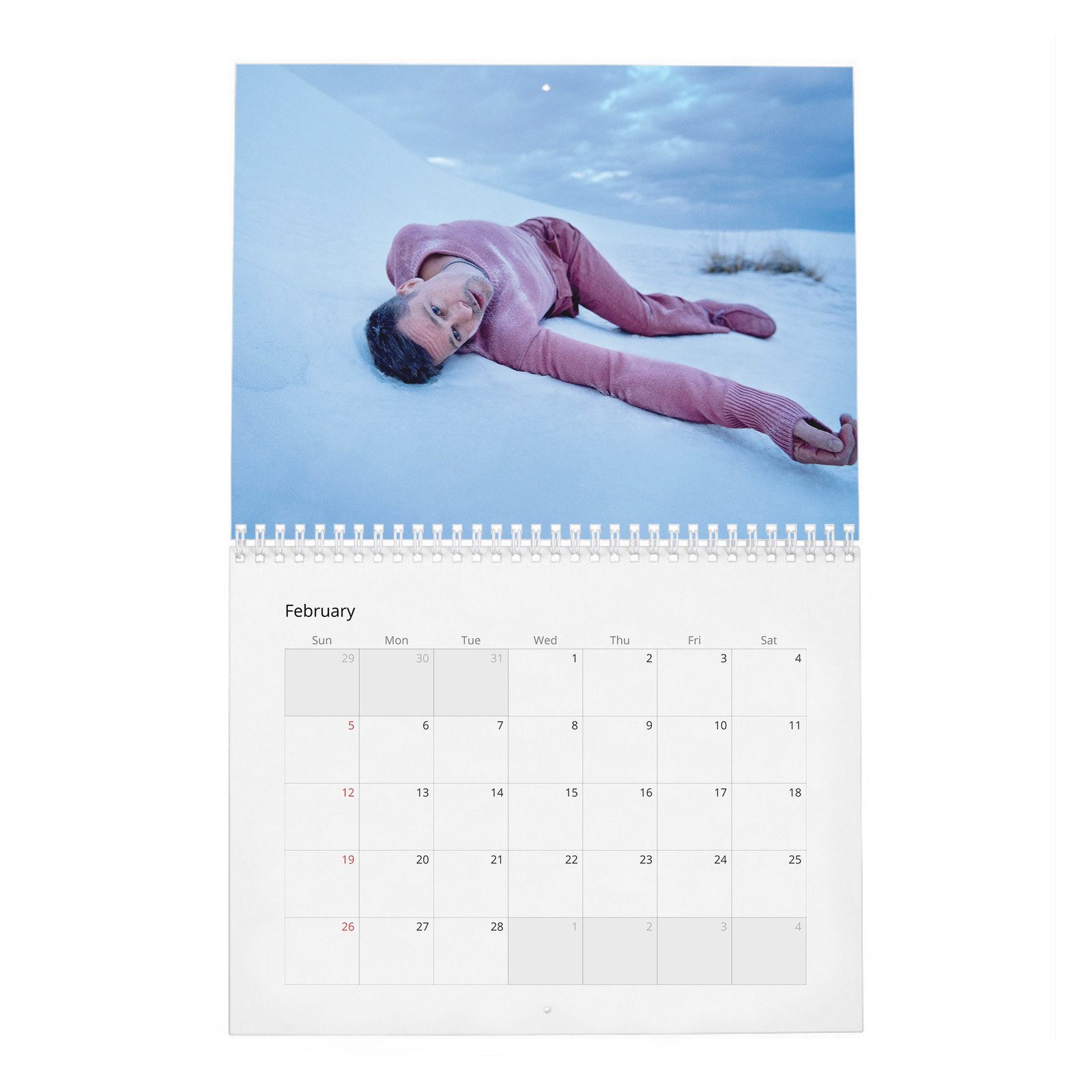 02 Brad Pitt - Becoming A Better Man 2027 Wall Calendar