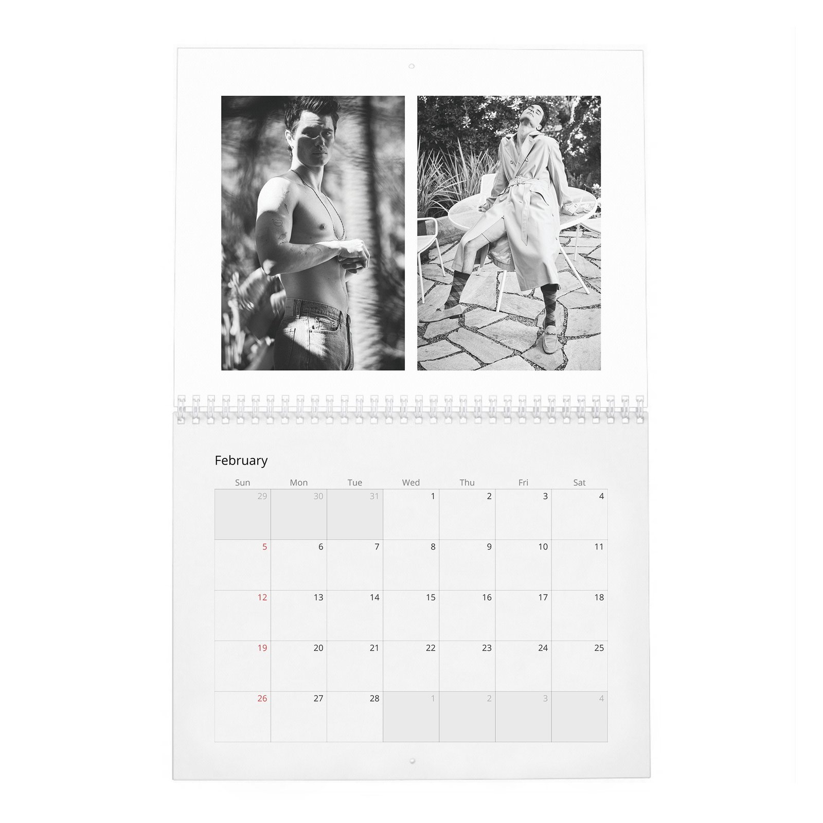 02 Chase Stokes - Wonderland 2027 Wall Calendar