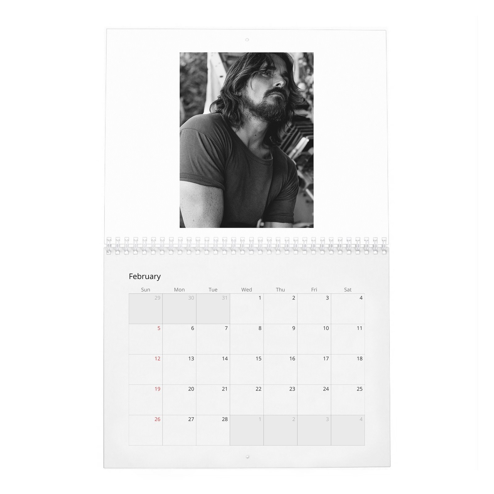 02 Christian Bale - Up Close With 2027 Wall Calendar