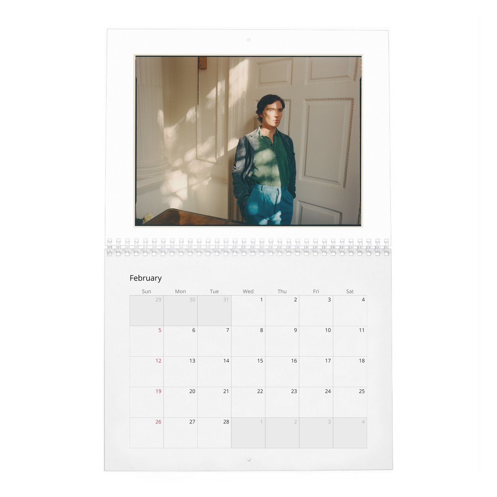 02 Cillian Murphy - Field Of His Own 2027 Wall Calendar