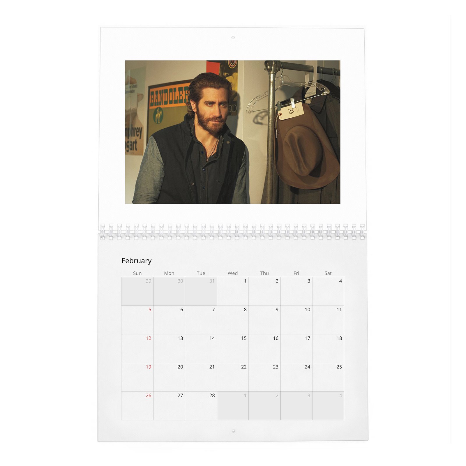 02 Jake Gyllenhaal - Man Of The World 2027 Wall Calendar