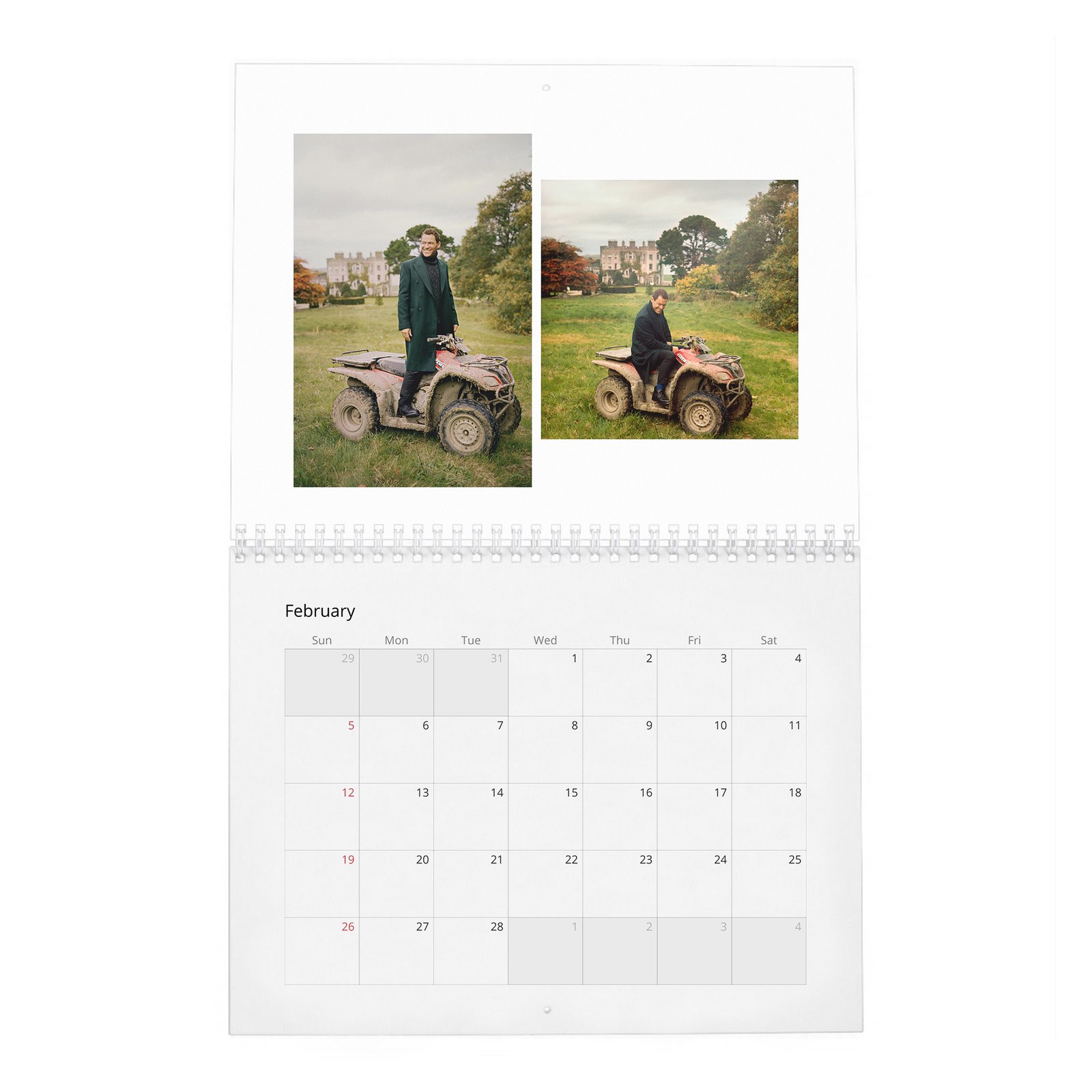 02 Dominic West - King Of The Castle 2027 Wall Calendar
