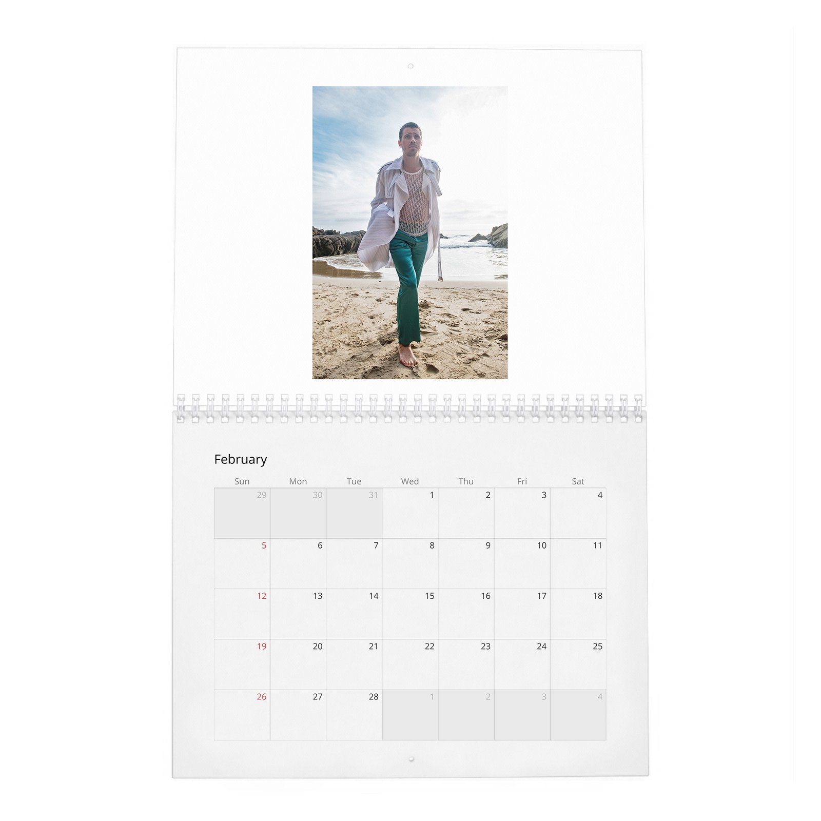 02 Garrett Hedlund - Flaunt 2027 Wall Calendar