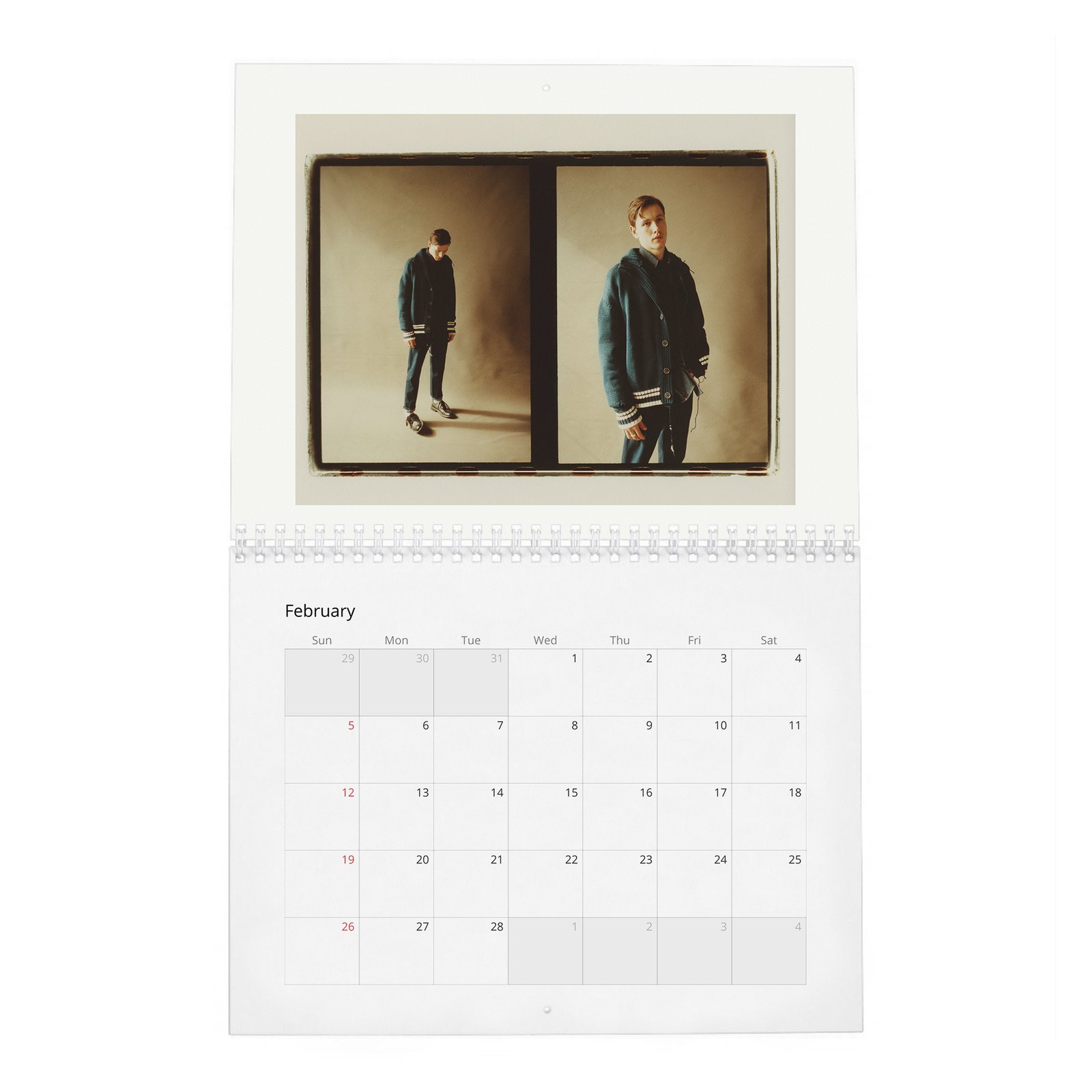 02 Harris Dickinson - Playing With Light 2027 Wall Calendar