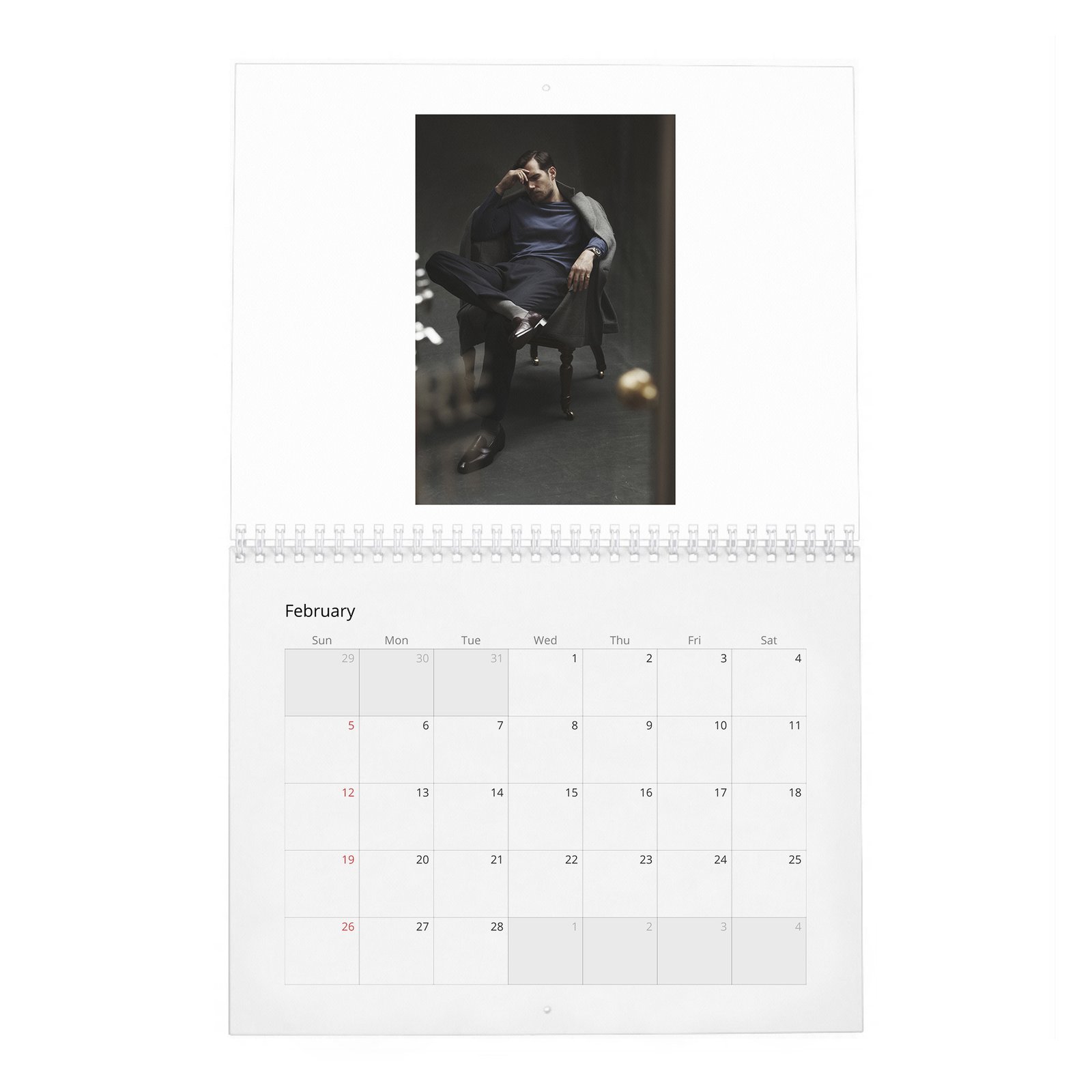 02 Henry Cavill - Poetic Justice 2027 Wall Calendar