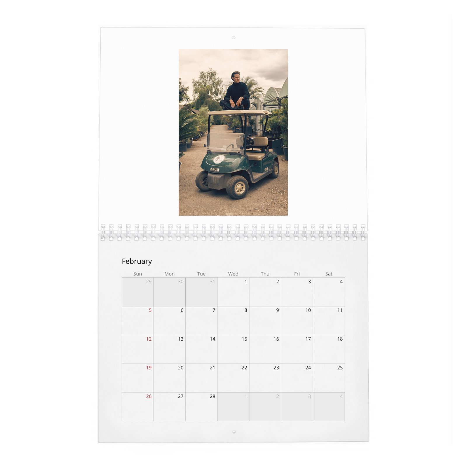 02 Matt Smith - Flaunt 2027 Wall Calendar