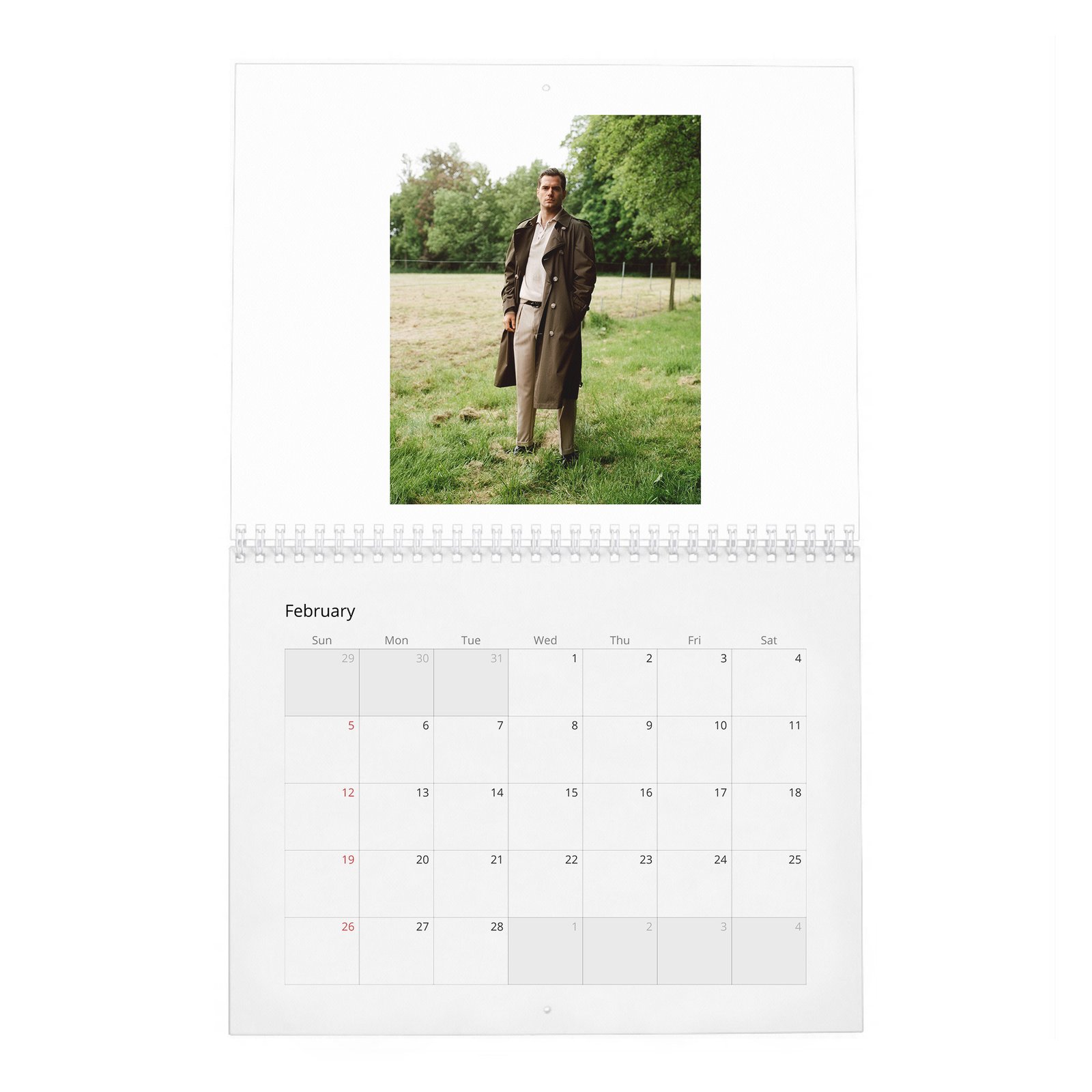 02 Henry Cavill - The Real Power Player 2027 Wall Calendar