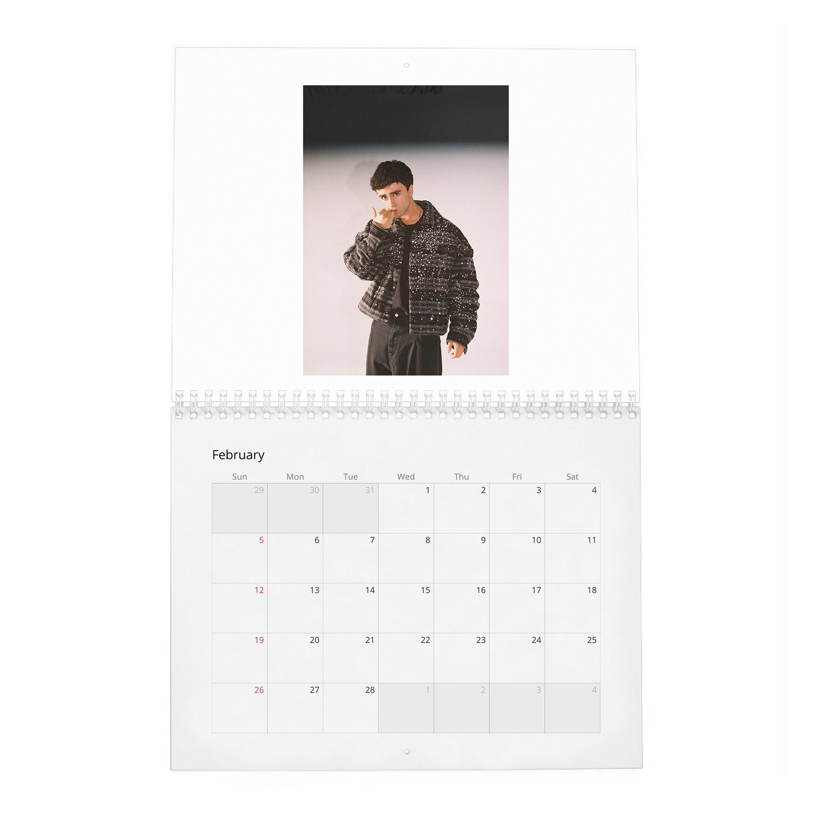 Itzan Escamilla - The Cold And Impenetrable Face 2027 Wall Calendar