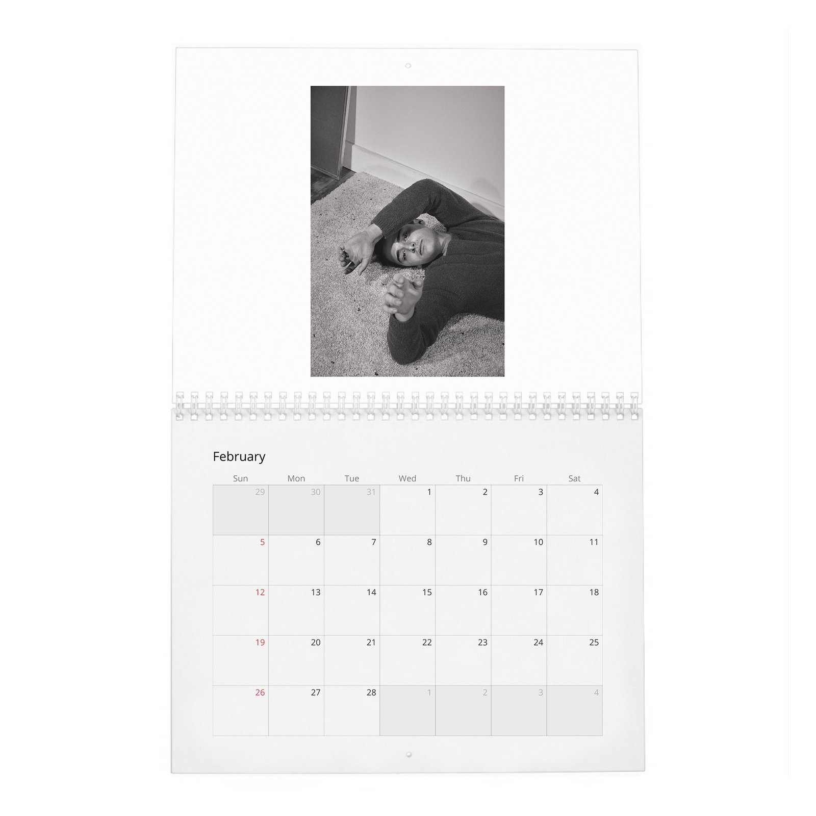 02 Noah Schnapp - Flaunt 2027 Wall Calendar