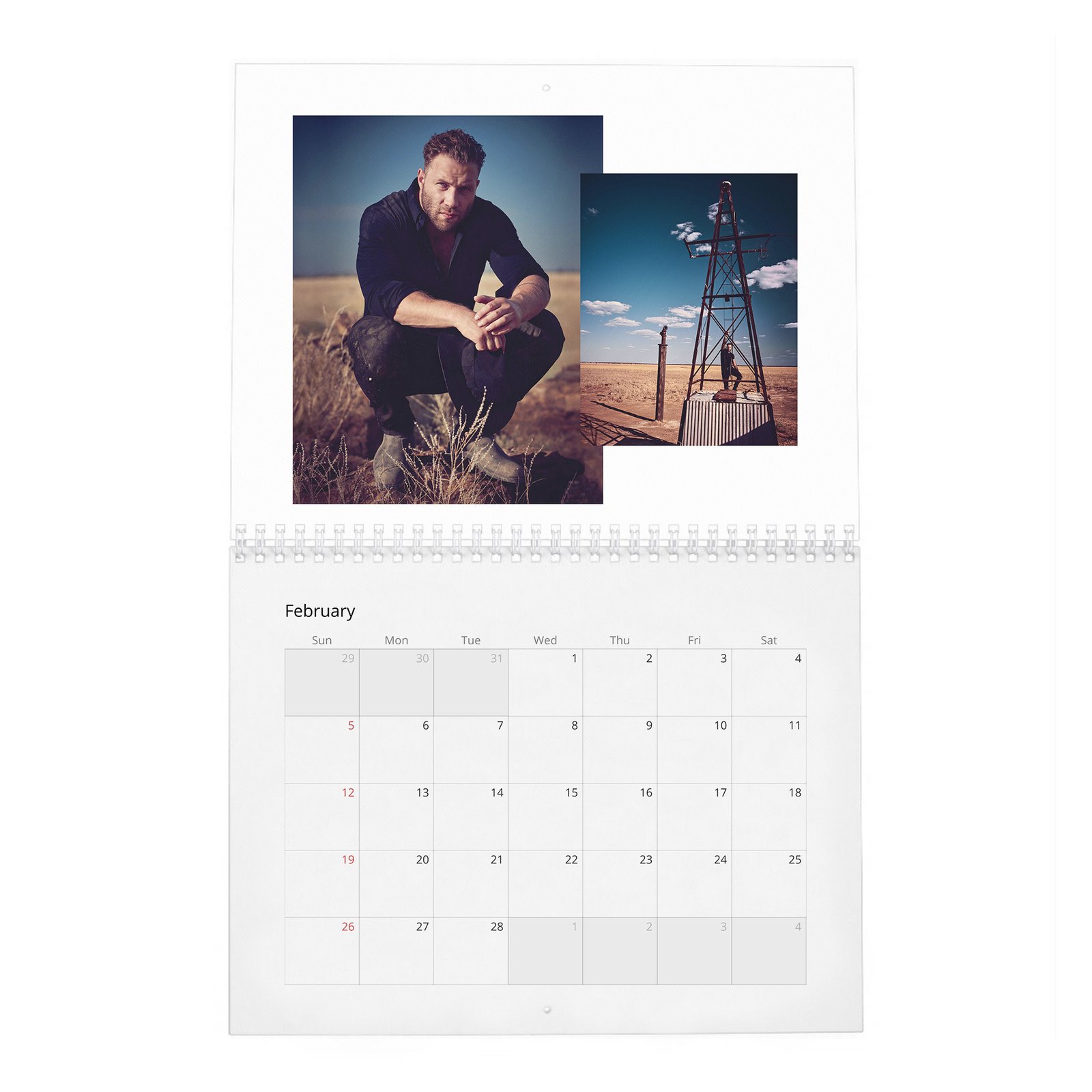 02 Jai Courtney - Outback Adventure 2027 Wall Calendar