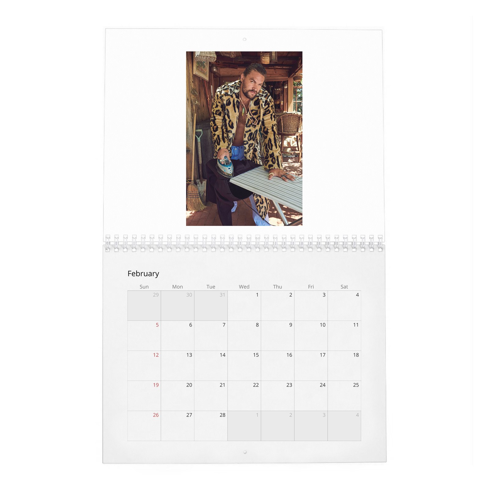 02 Jason Momoa - King Of The Wild Things 2027 Wall Calendar