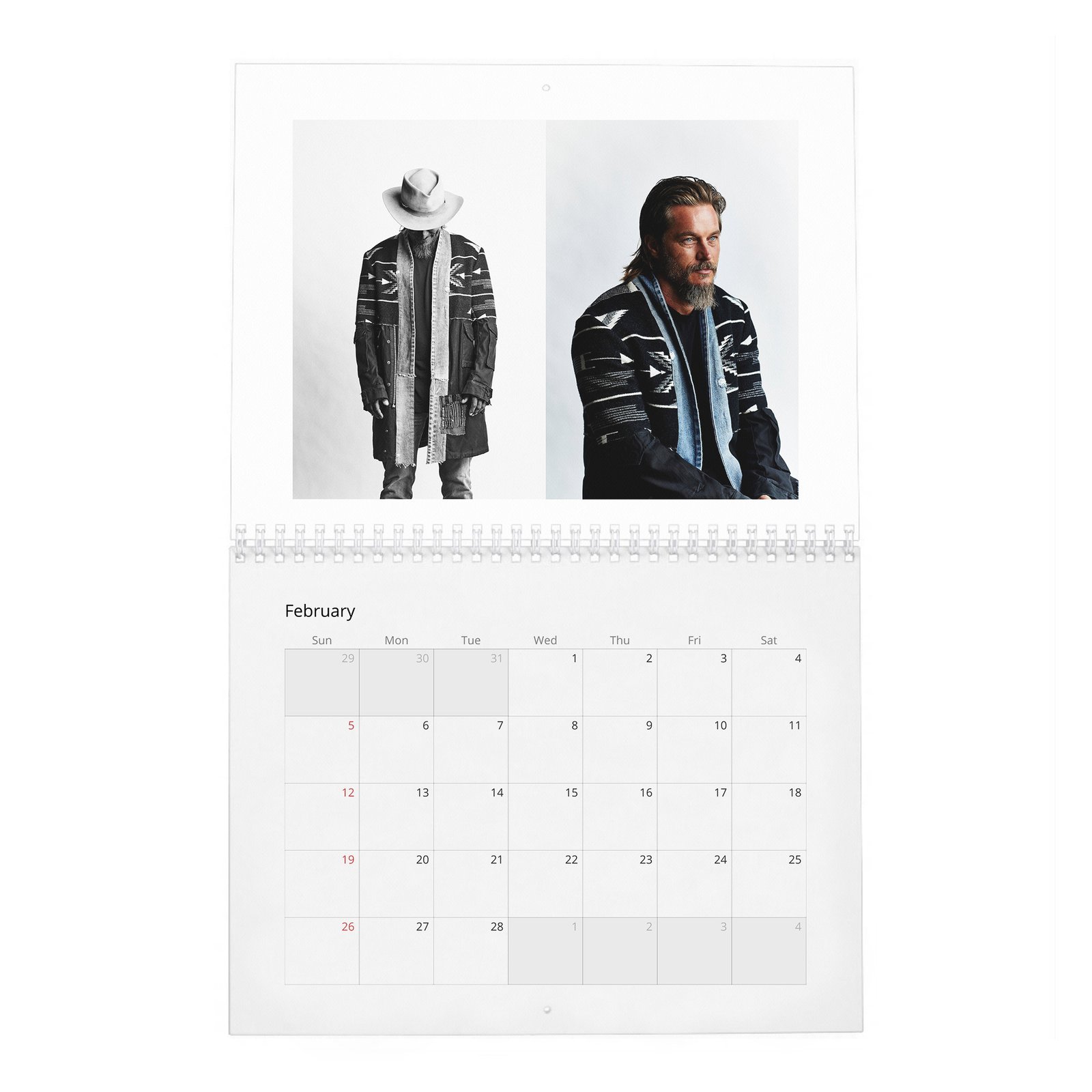 02 Travis Fimmel - Go Back To The Land 2027 Wall Calendar