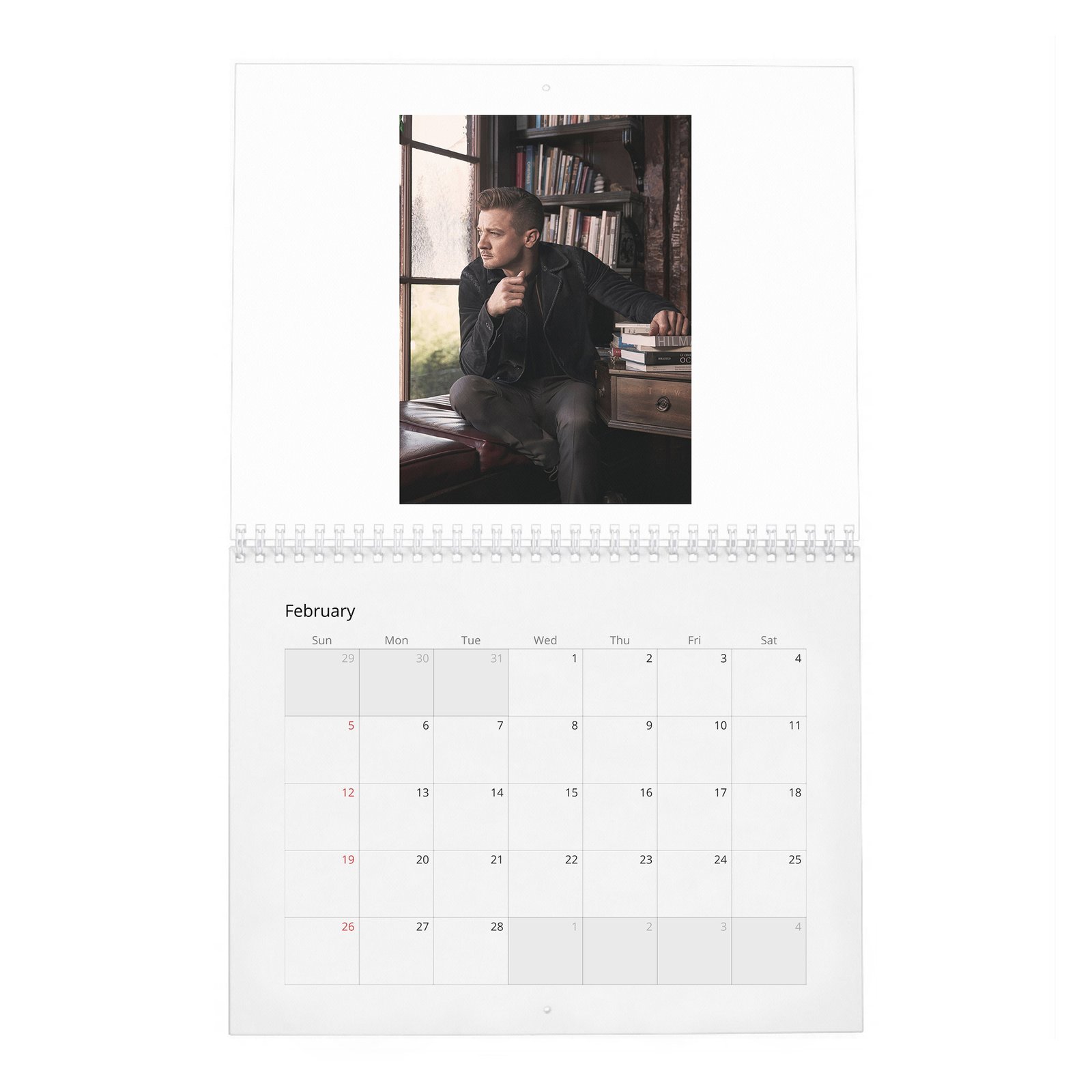 02 Jeremy Renner - On A Man's New Place In The World 2027 Wall Calendar