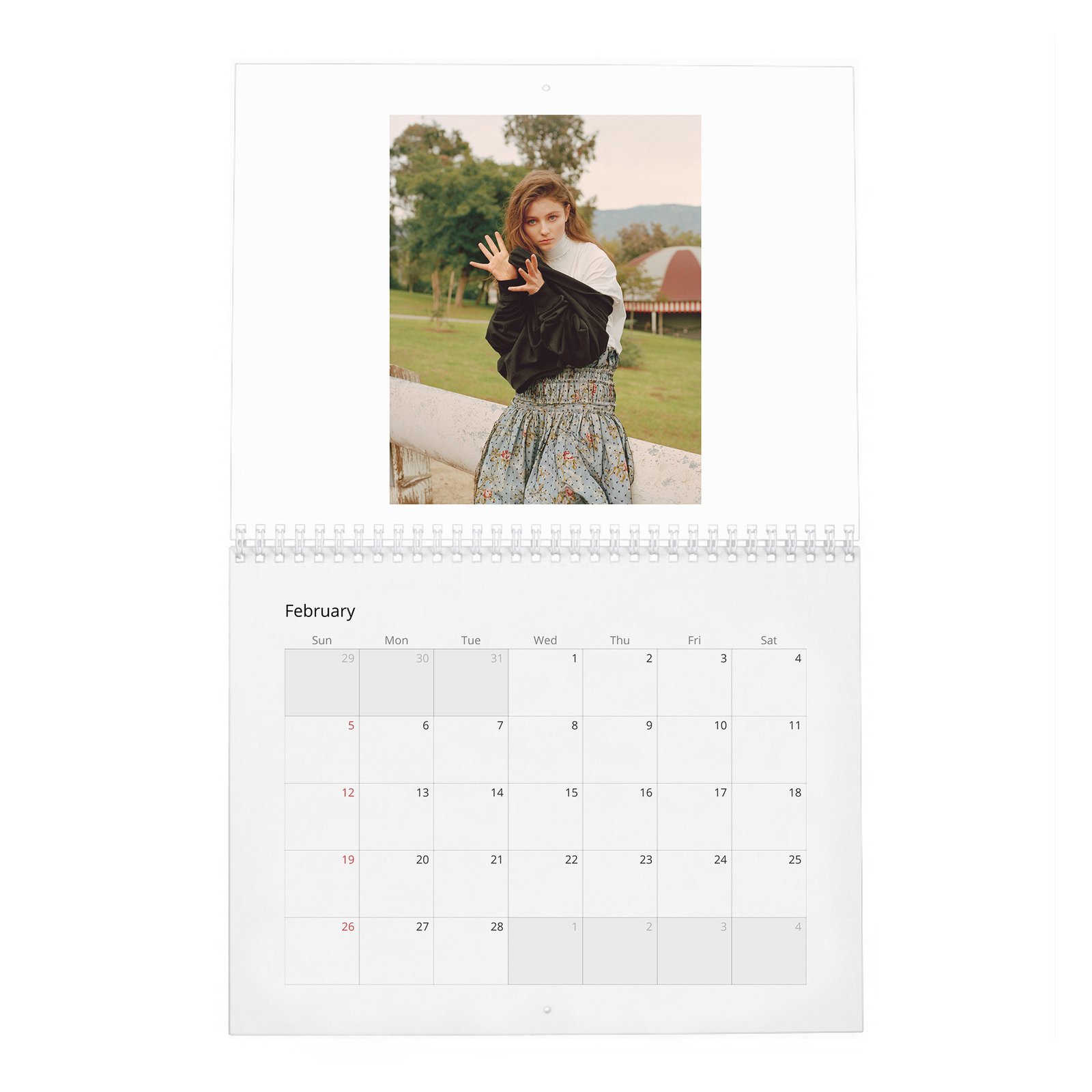 02 Thomasin McKenzie - Flaunt 2027 Wall Calendar