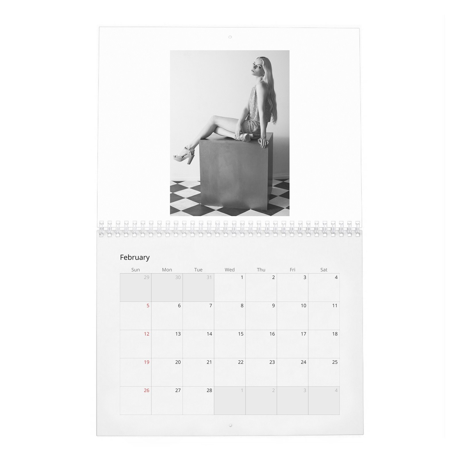 02 Anya Taylor-Joy - Platinum Queen 2027 Wall Calendar