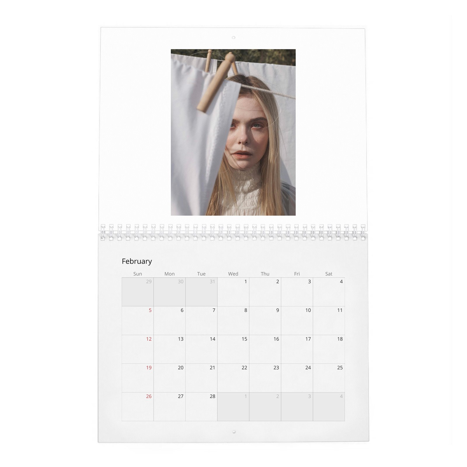 Elle Fanning - Heavenly Creature 2027 Wall Calendar