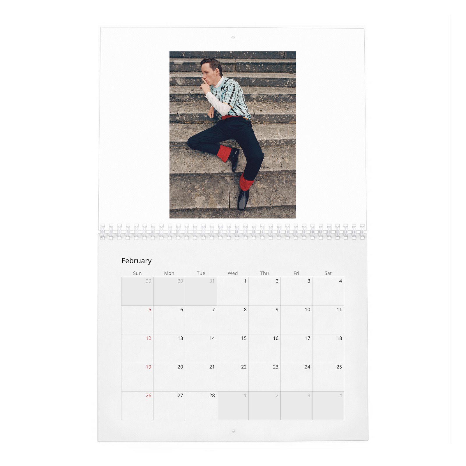 02 Eddie Redmayne - English Class 2027 Wall Calendar