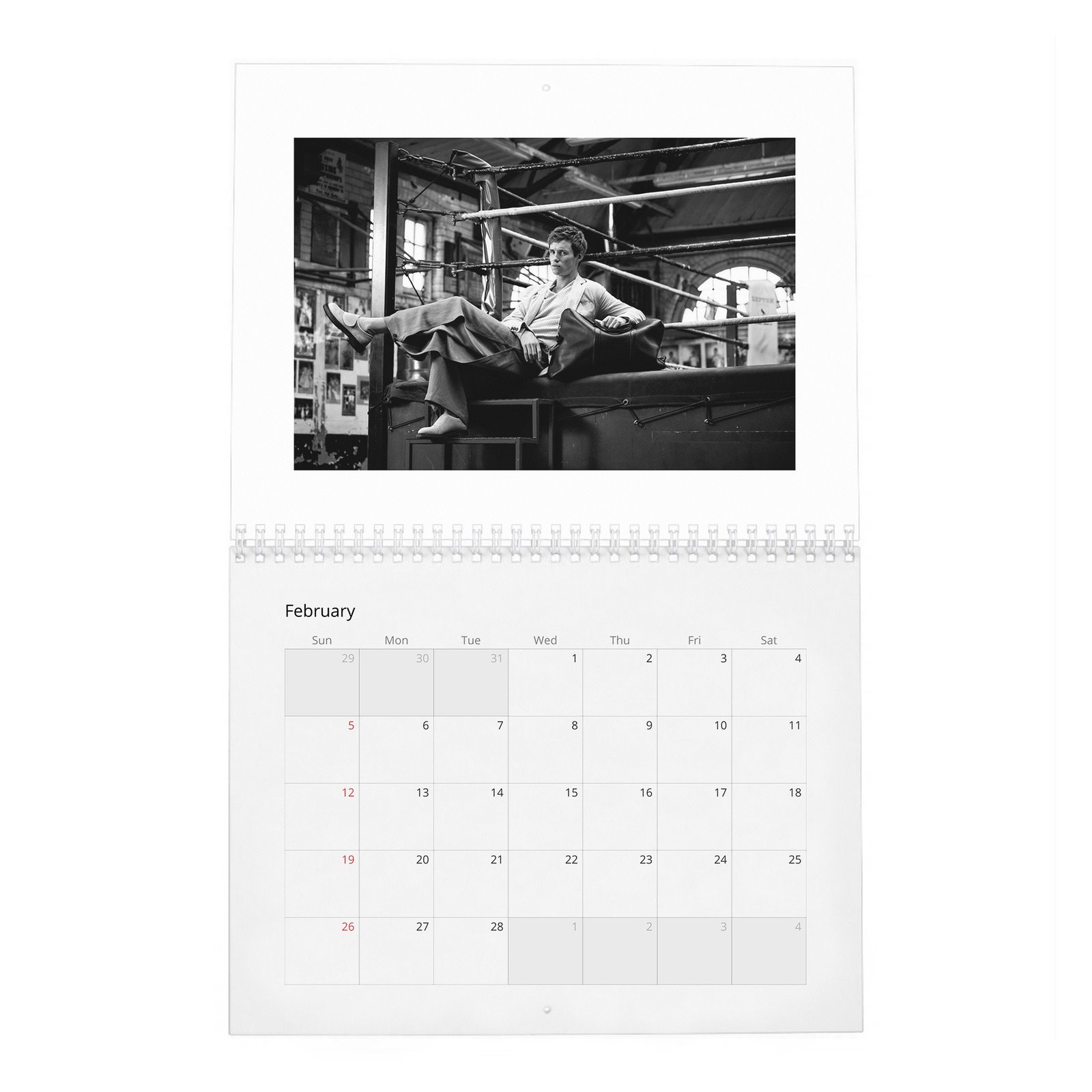 02 Eddie Redmayne - Rare Talent 2027 Wall Calendar