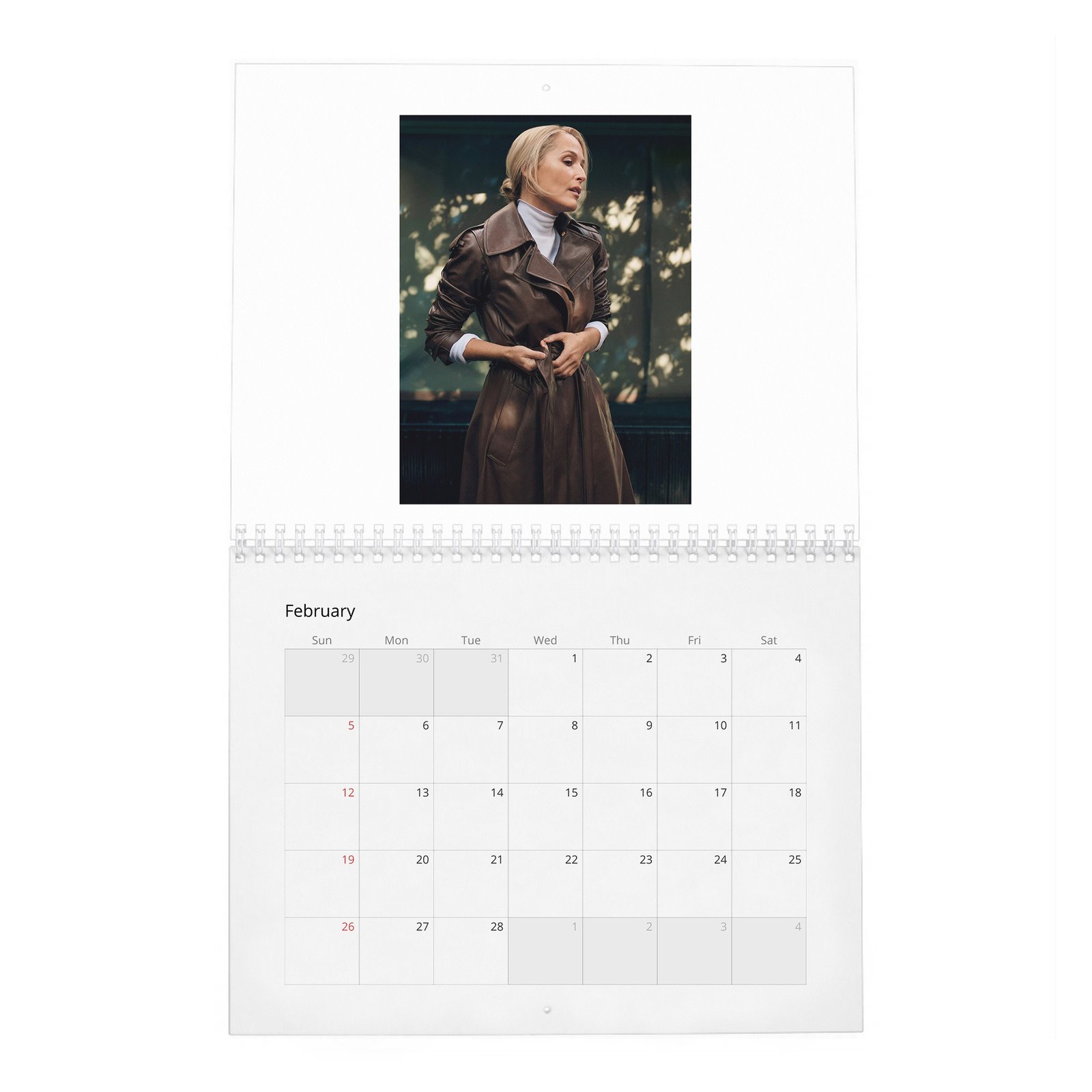 02 Gillian Anderson - Prime Time 2027 Wall Calendar