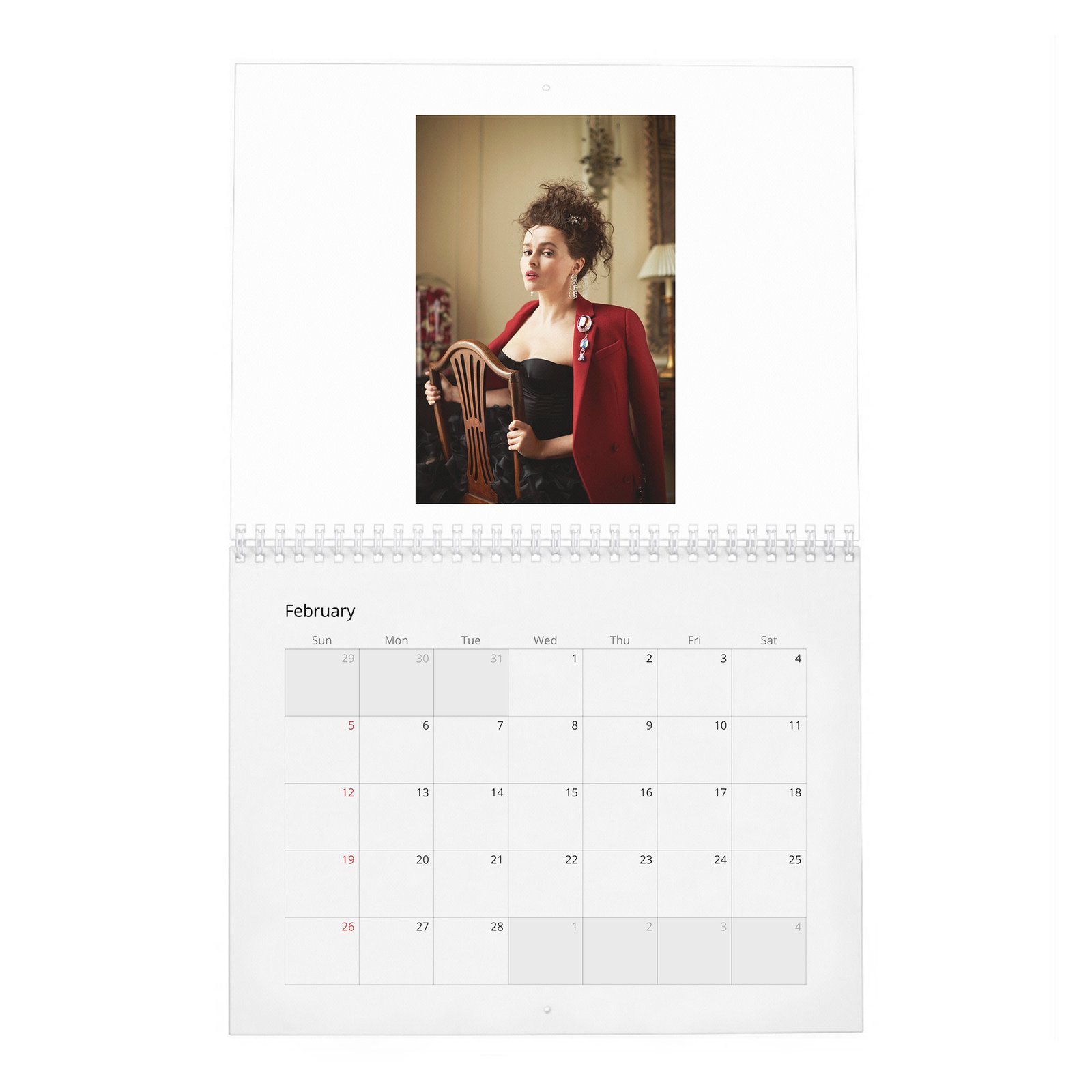 02 Helena Bonham Carter - Queen Of Wonderland 2027 Wall Calendar