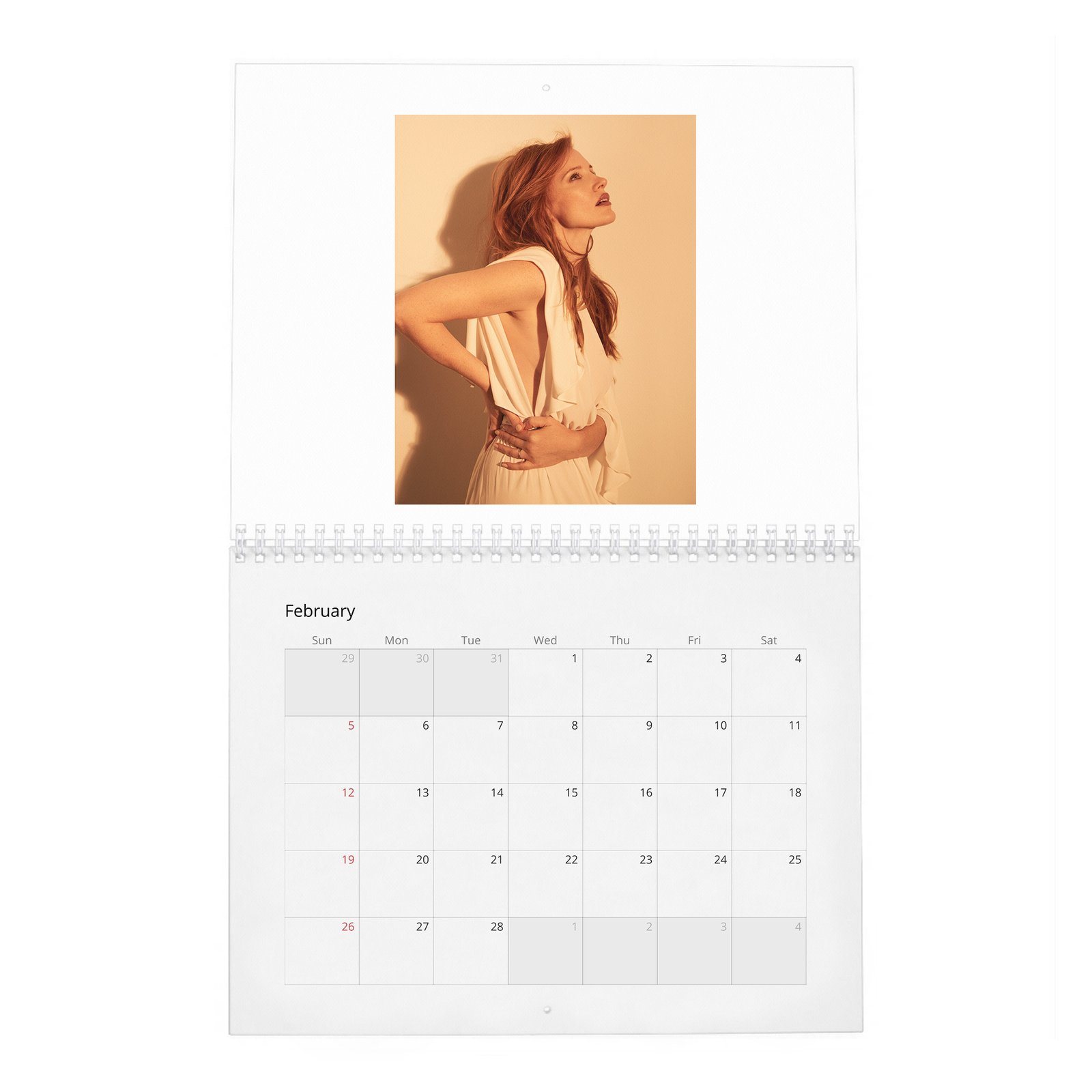 02 Jessica Chastain - Strength And Confidence 2027 Wall Calendar
