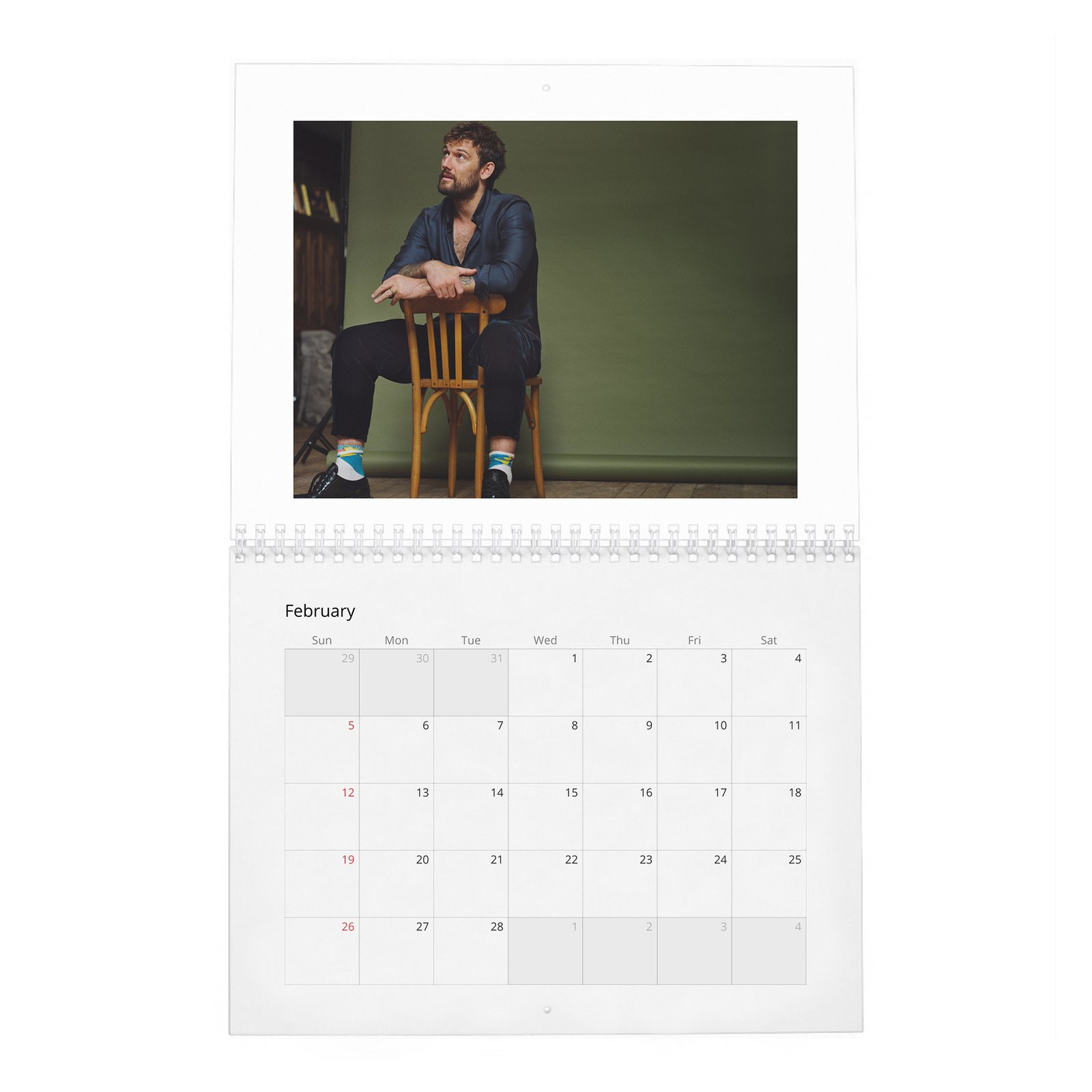 02 Alex Pettyfer - My Way 2027 Wall Calendar