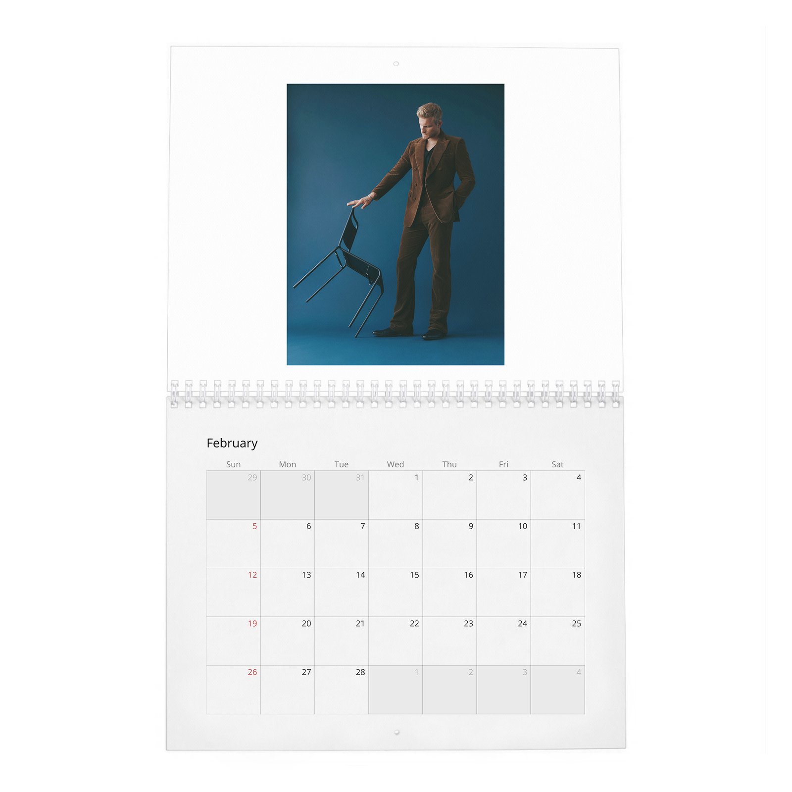 02 Alexander Ludwig - Lucky In Love 2027 Wall Calendar