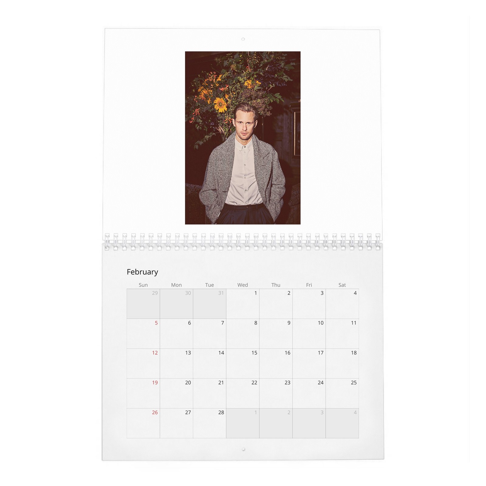 Alexander Skarsgard - Top Swede 2027 Wall Calendar