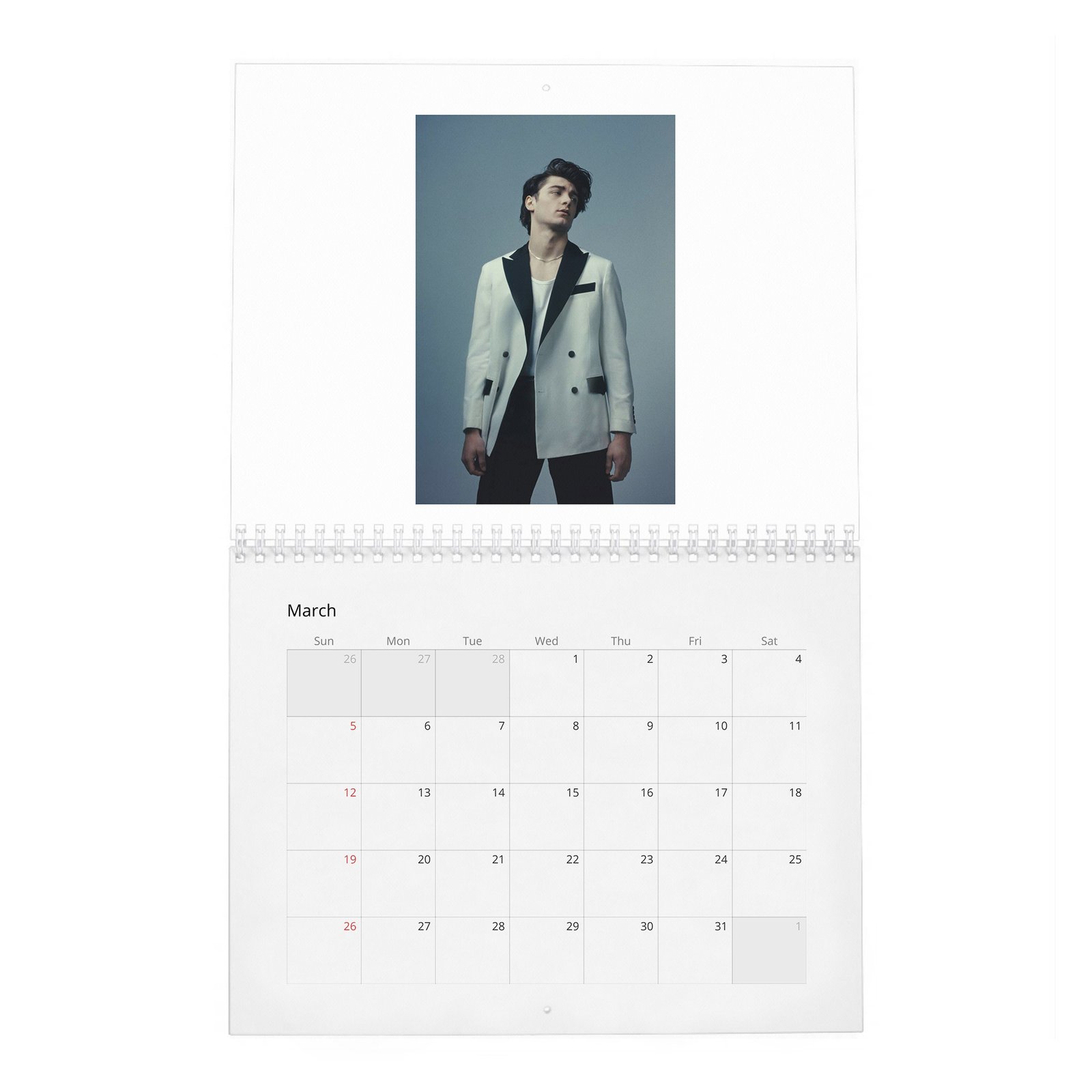 03 Asher Angel - In Conversation 2027 Wall Calendar