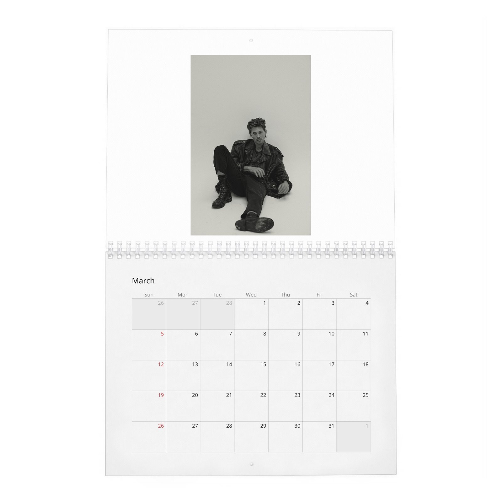 03 Austin Butler - Never Backs Down 2027 Wall Calendar