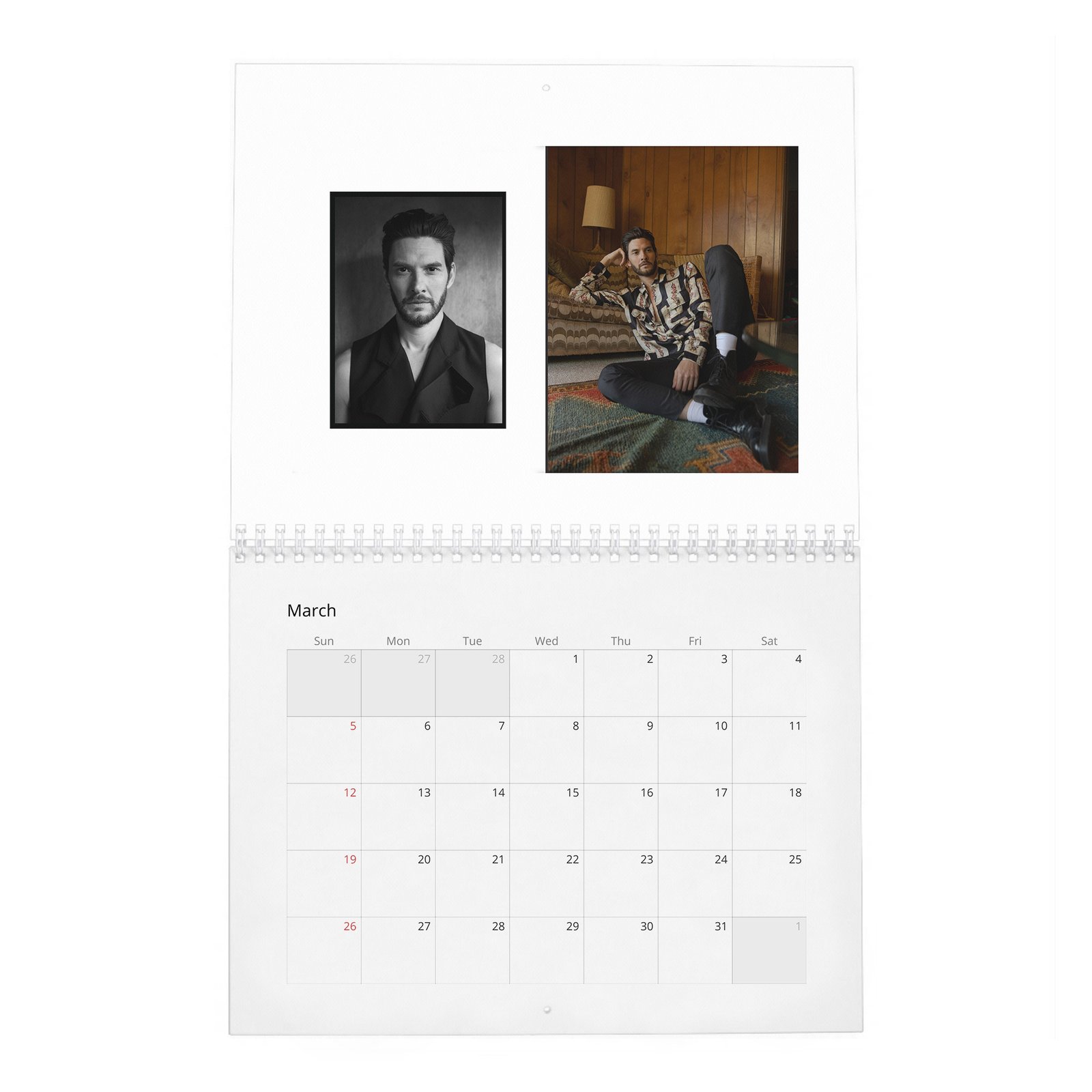 03 Ben Barnes - Never Stands Still 2027 Wall Calendar