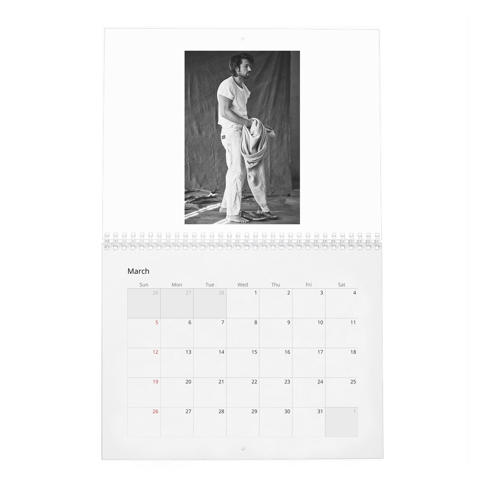 03 Brandon Sklenar - Man About Town 2027 Wall Calendar