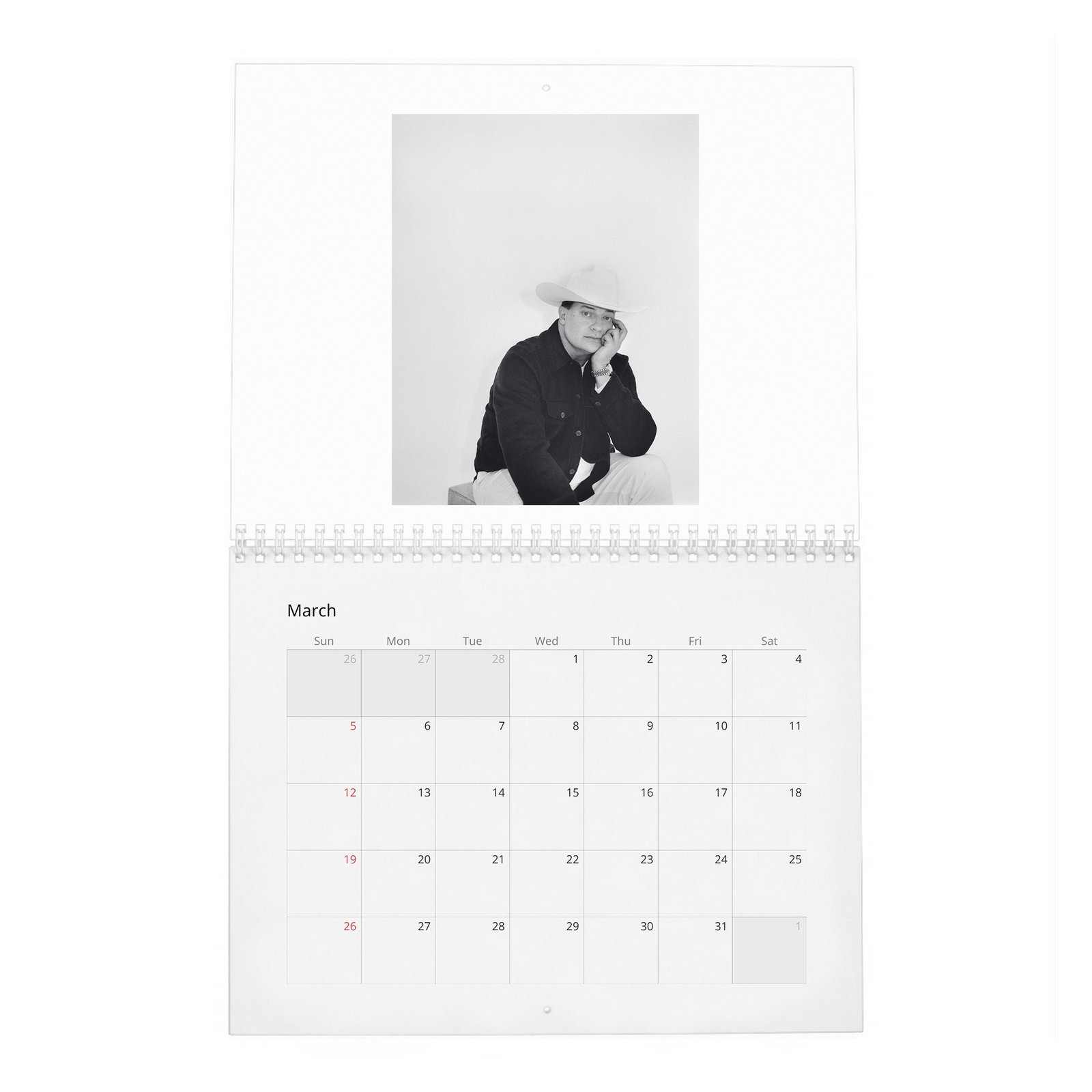 03 Brendan Fraser - Made It All The Way Back 2027 Wall Calendar