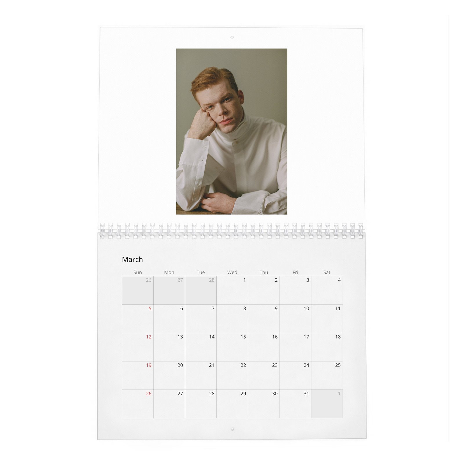 03 Cameron Monaghan - Pibe 2027 Wall Calendar