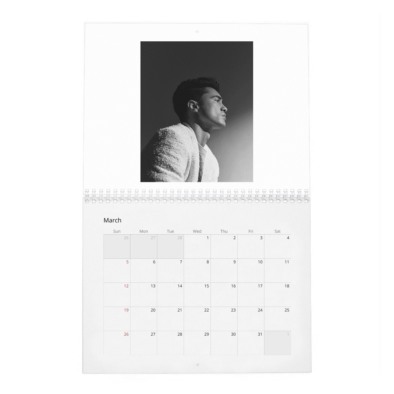 Darren Barnet - Confidence, Identity, and Growth 2027 Wall Calendar