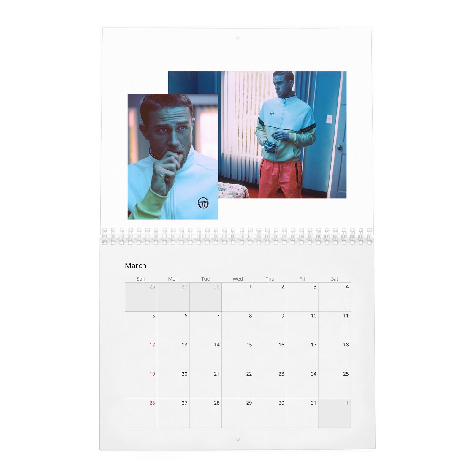 03 Charlie Hunnam - Hunkiest Moments 2027 Wall Calendar