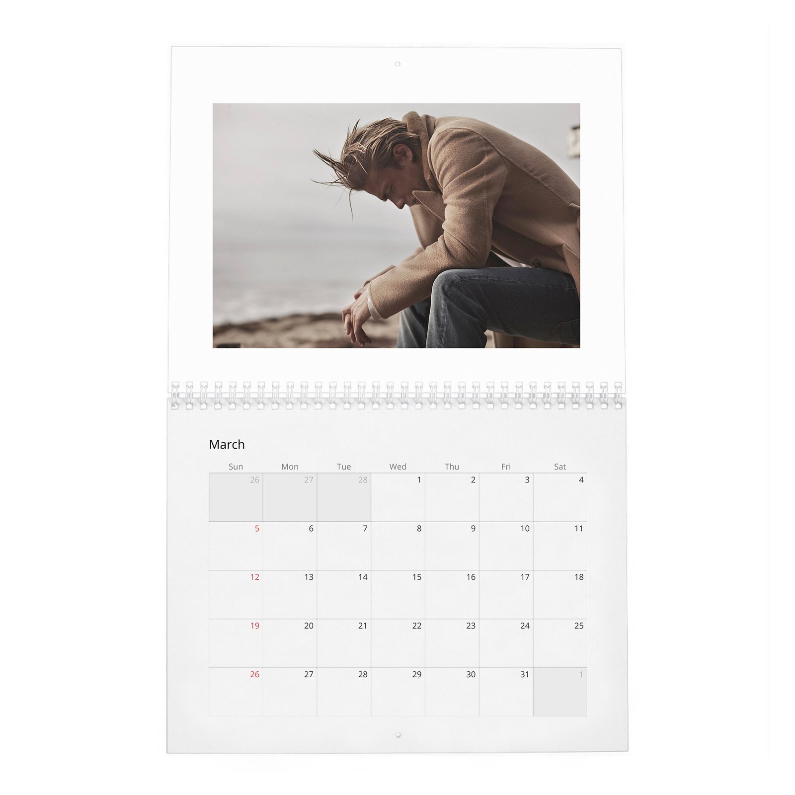 03 Charlie Hunnam - Man Of The World 2027 Wall Calendar