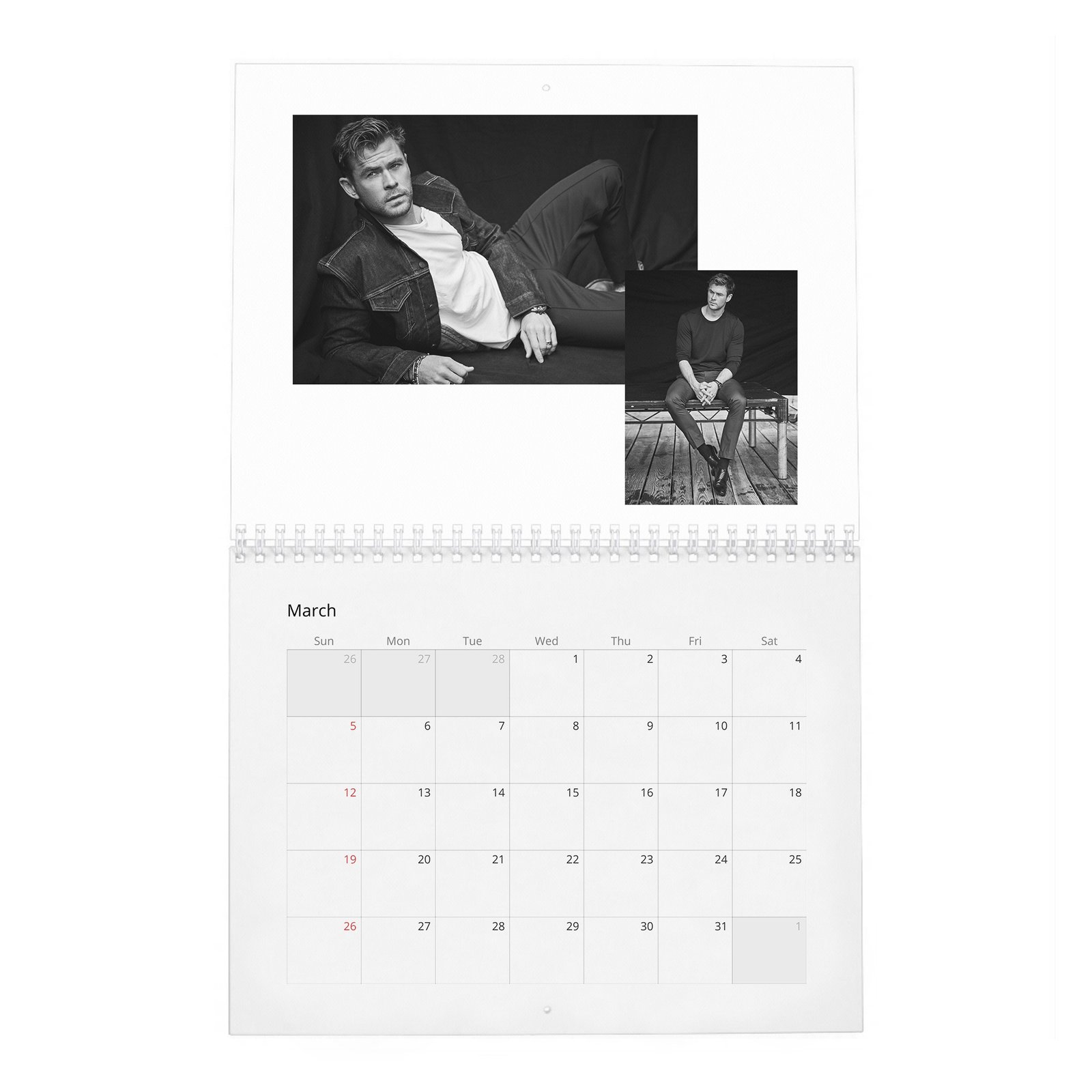 Chris Hemsworth - Strength And Soul 2027 Wall Calendar