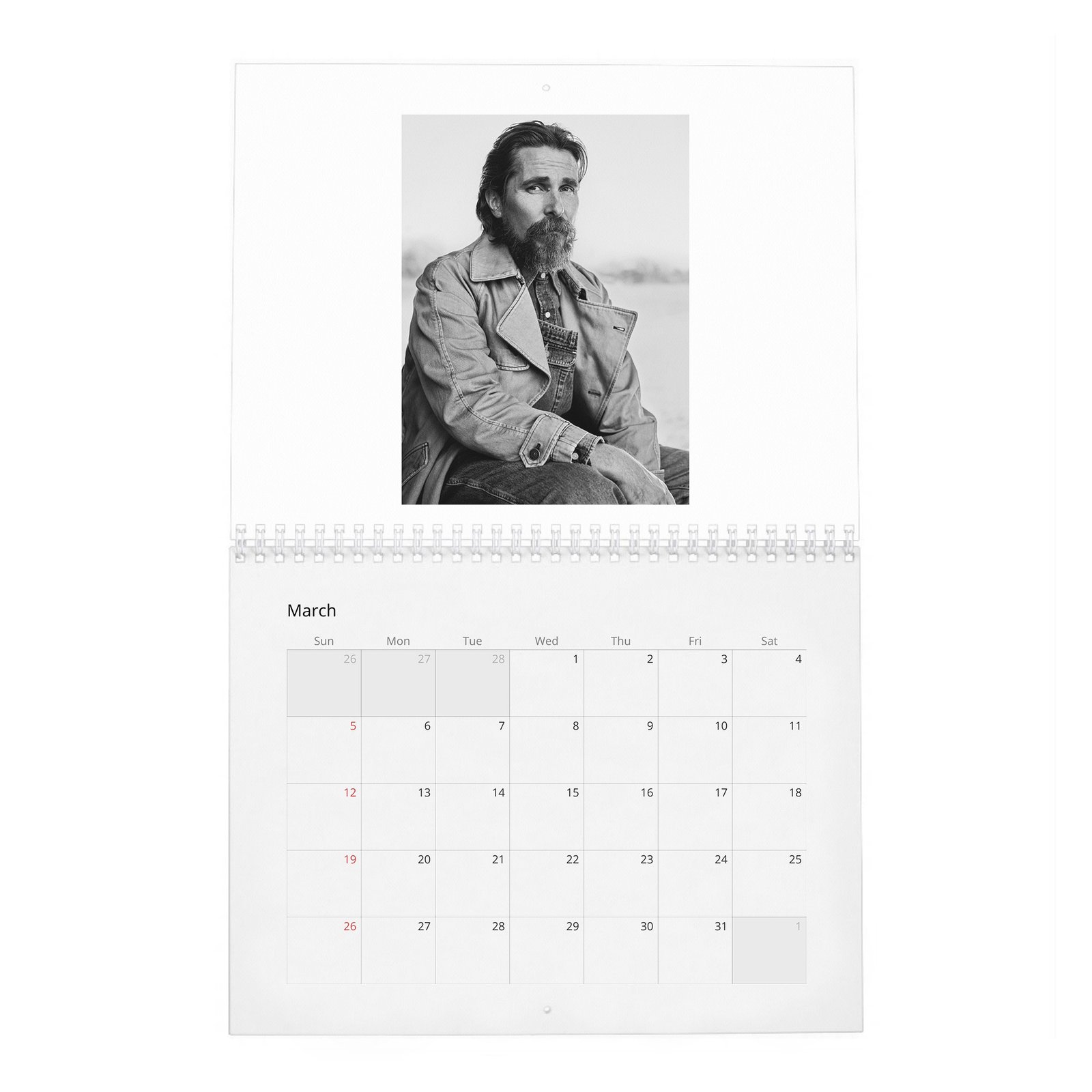 Christian Bale - Hollywood's Reluctant King 2027 Wall Calendar