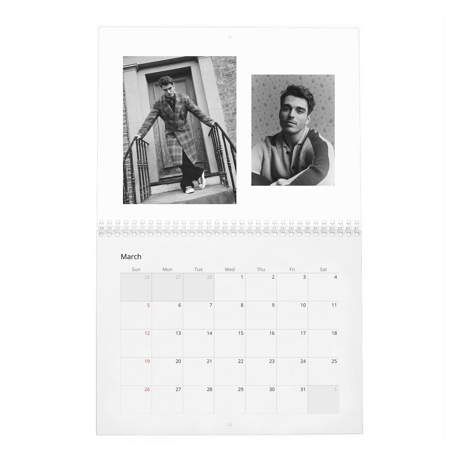 Corey Mylchreest - Leading Man 2027 Wall Calendar