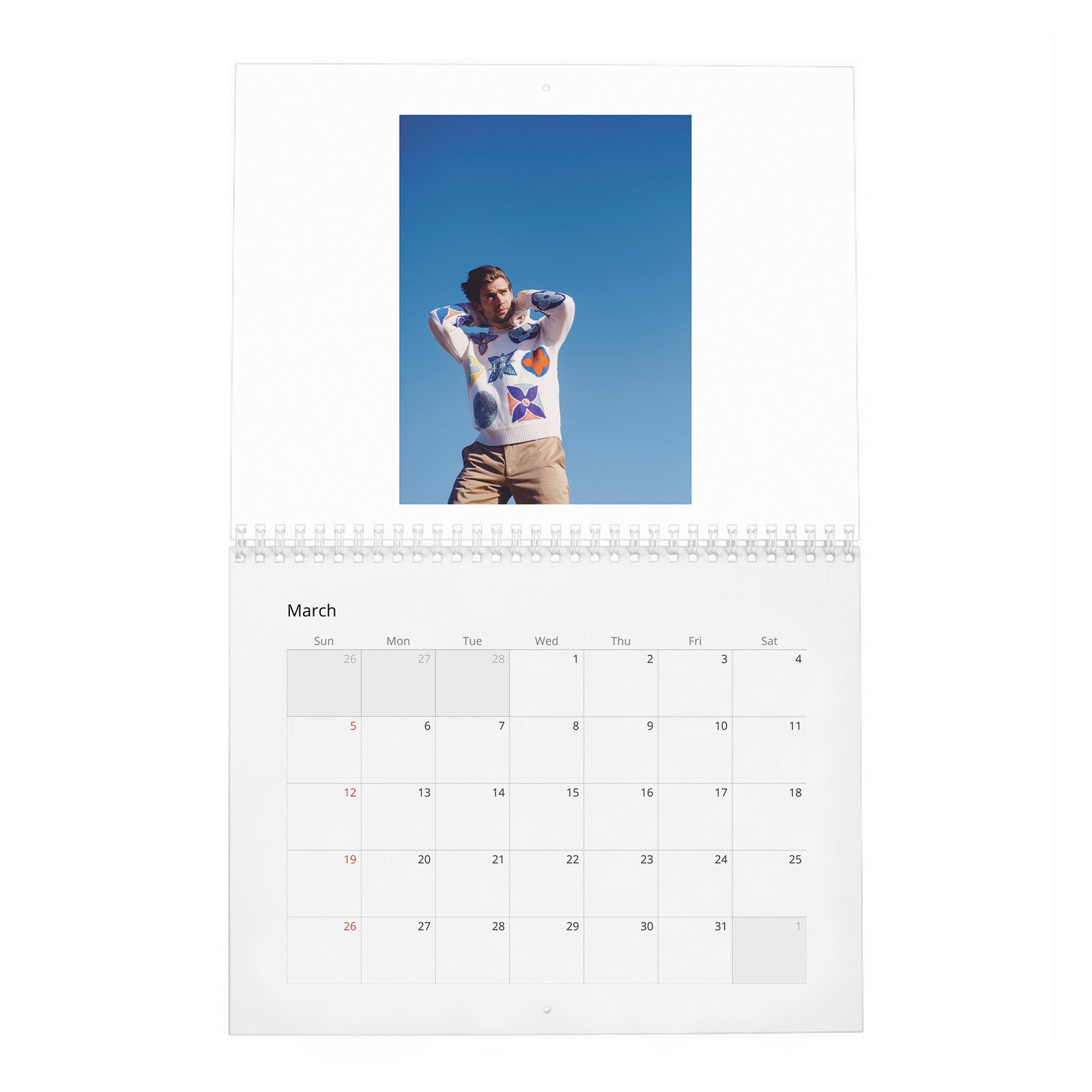 03 David Corenswet - Man About Town 2027 Wall Calendar