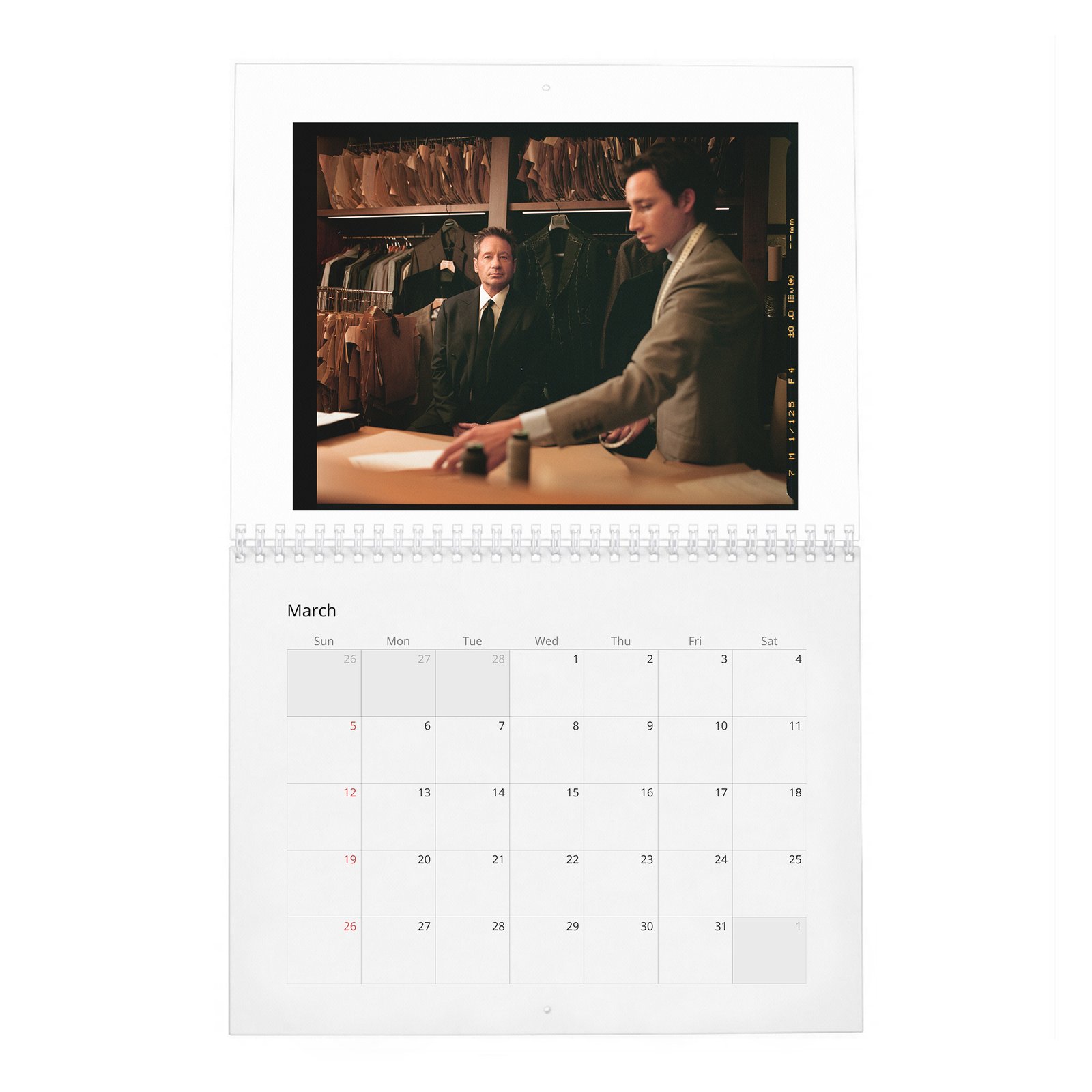 David Duchovny - Weekend In The Life 2027 Wall Calendar