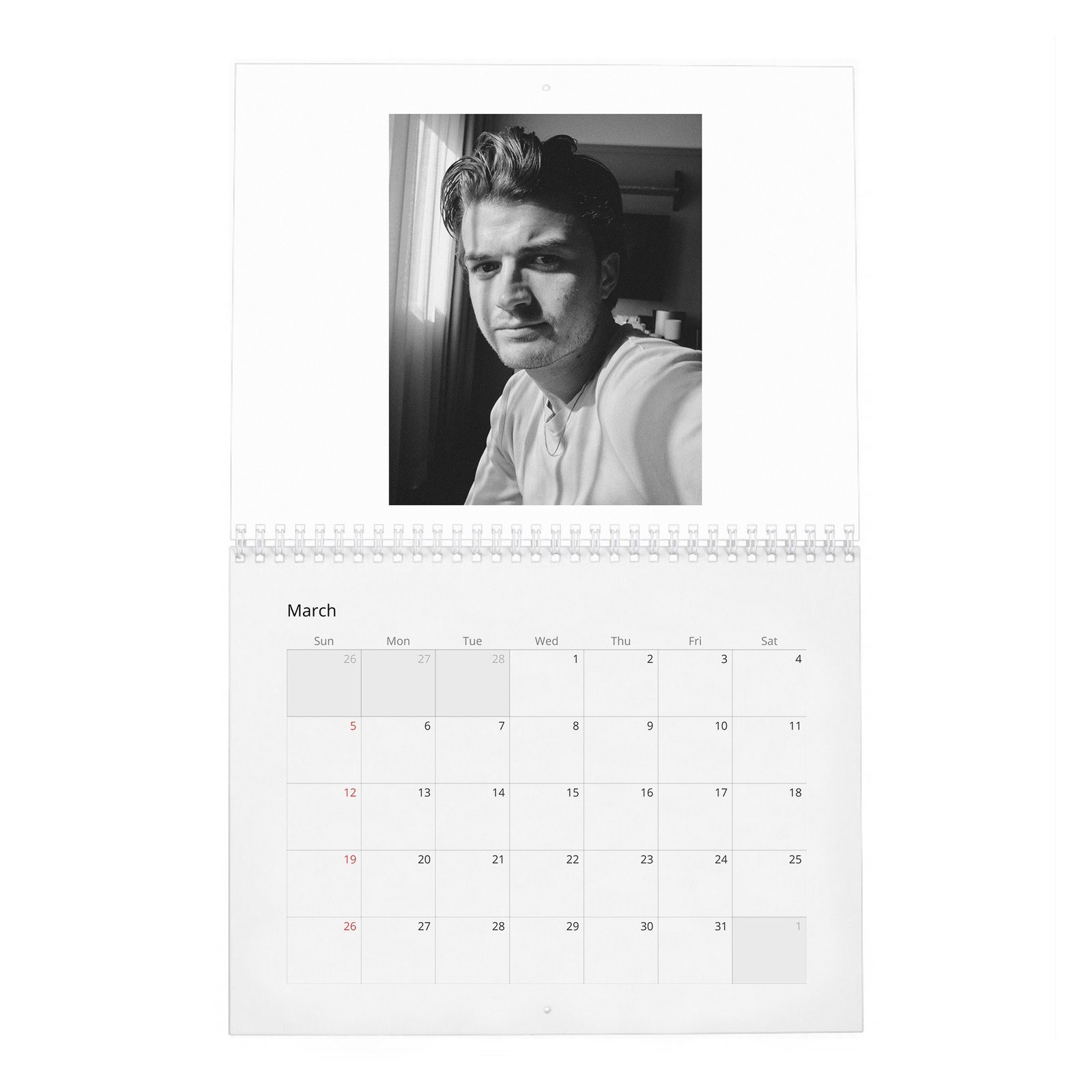 03 Joe Keery - Turning Expectations 2027 Wall Calendar