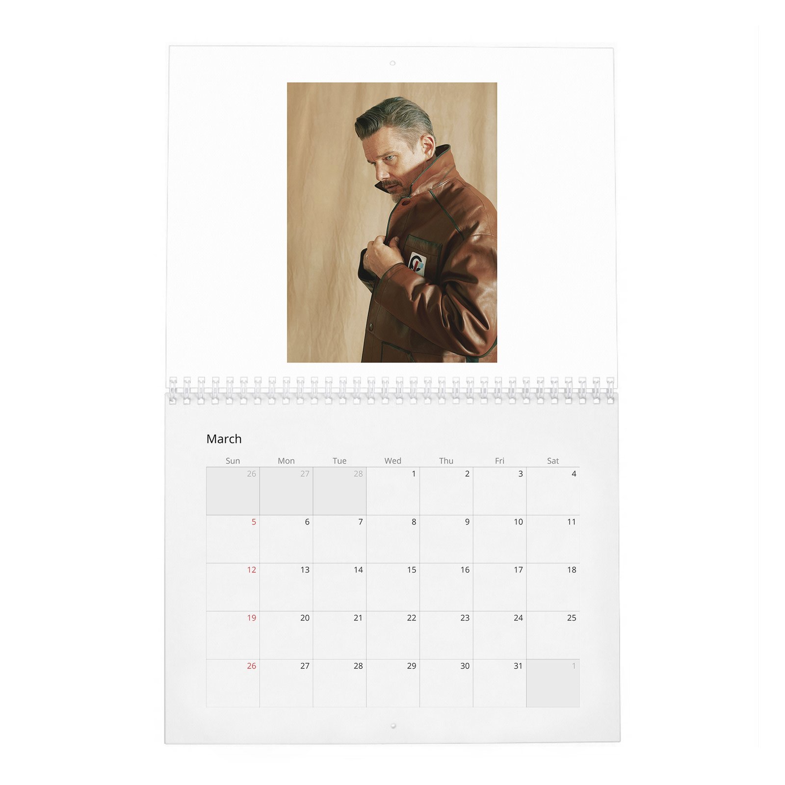 03 Ethan Hawke - Always In Style 2027 Wall Calendar