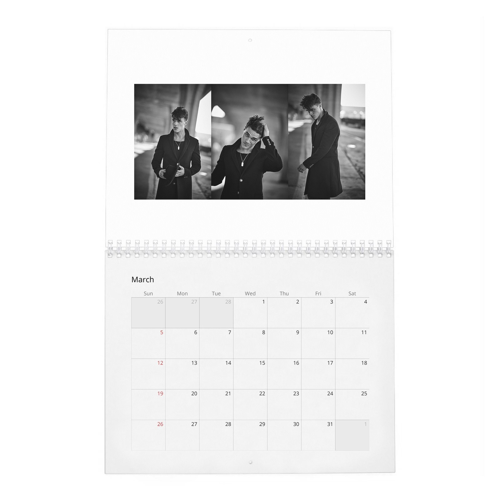Finn Wittrock - Flaunt 2027 Wall Calendar