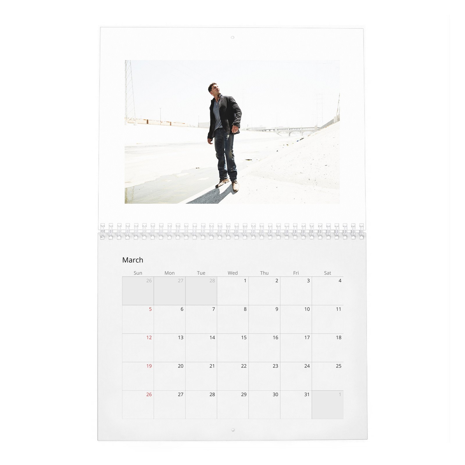 03 Jon Bernthal - Man On Fire 2027 Wall Calendar