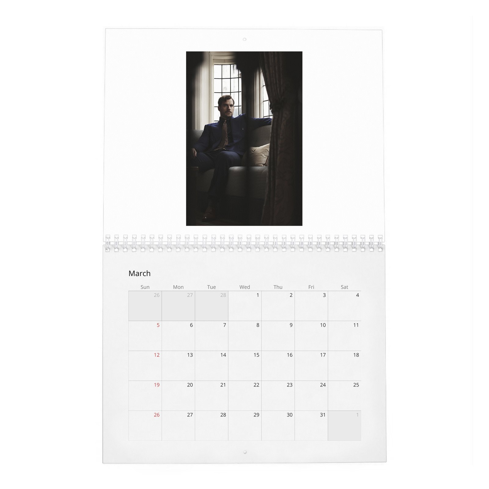03 Henry Cavill - Poetic Justice 2027 Wall Calendar