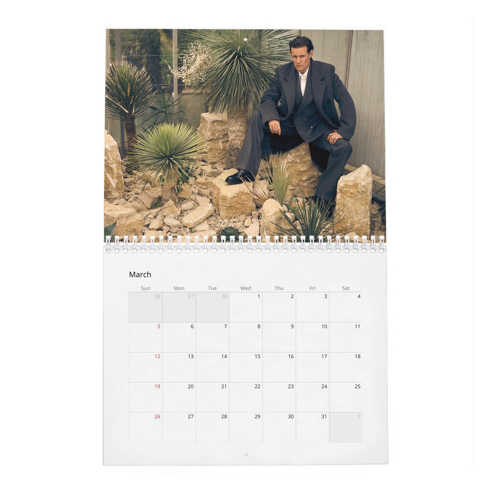 03 Matt Smith - Flaunt 2027 Wall Calendar